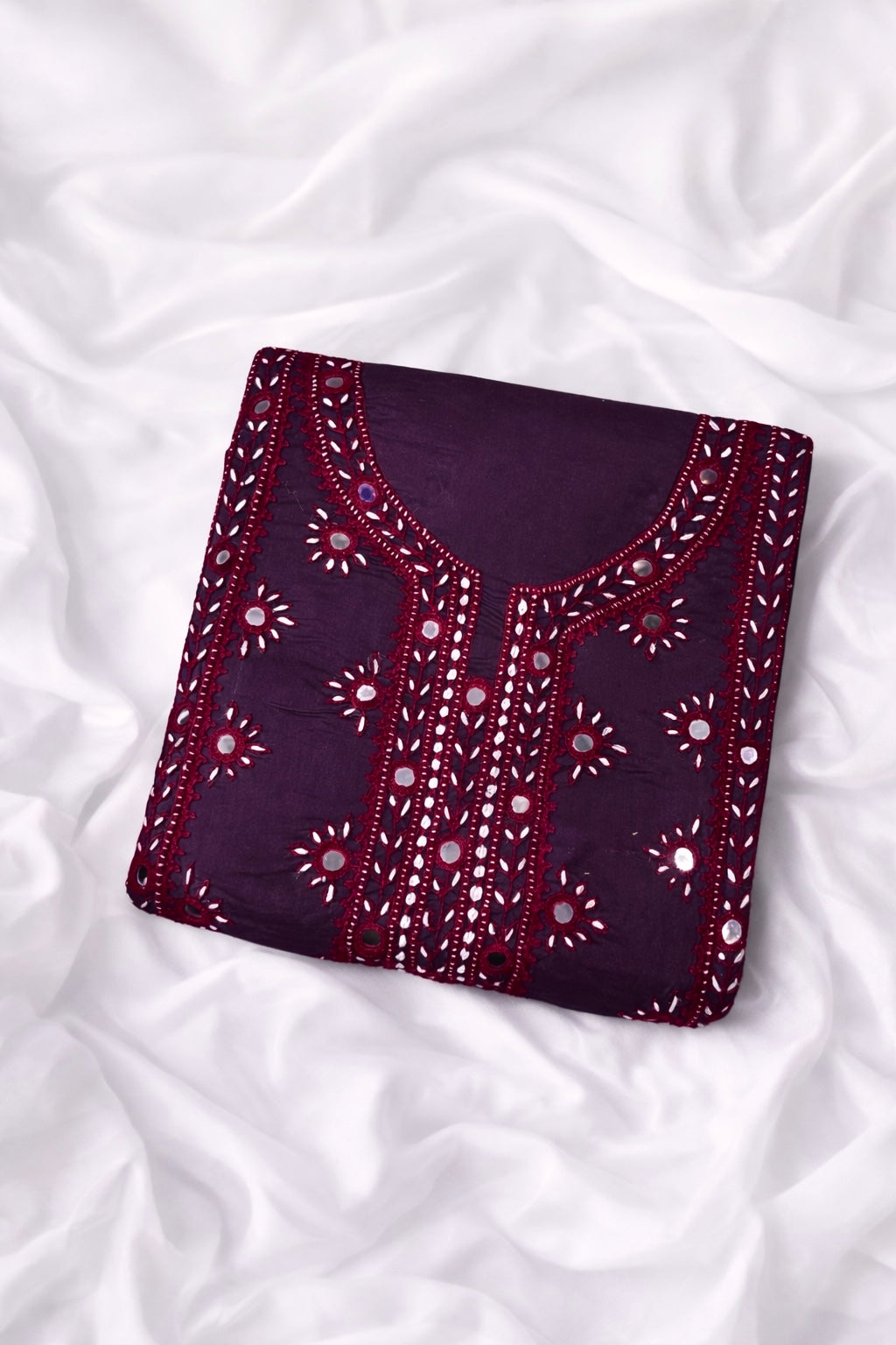 Balochi Handmade Original Mirror Work Fancy Unstitch 3pc Dress π