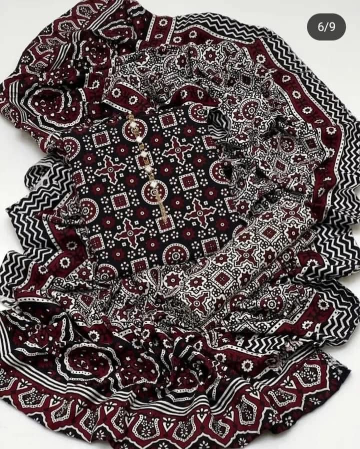 Ajrak Block Print Cotton Dresses