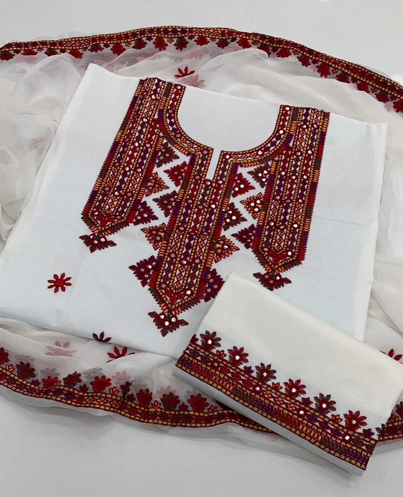 Balochi Arri Sitara Work 3pc Dress 👗