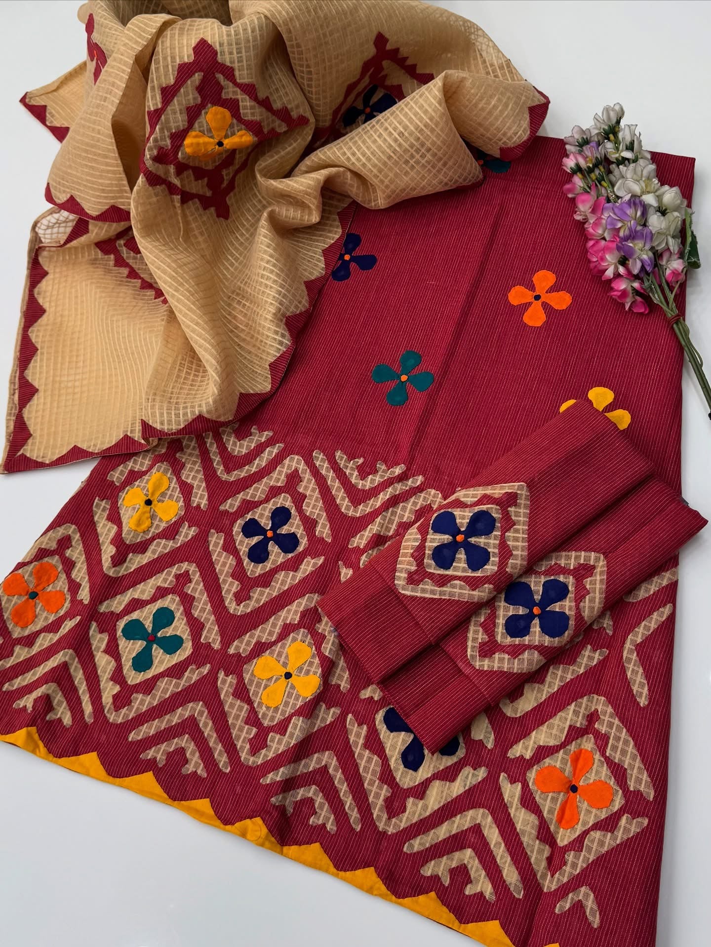Khaadi Khaddar Applic Handmade 3pc Dress 👗
