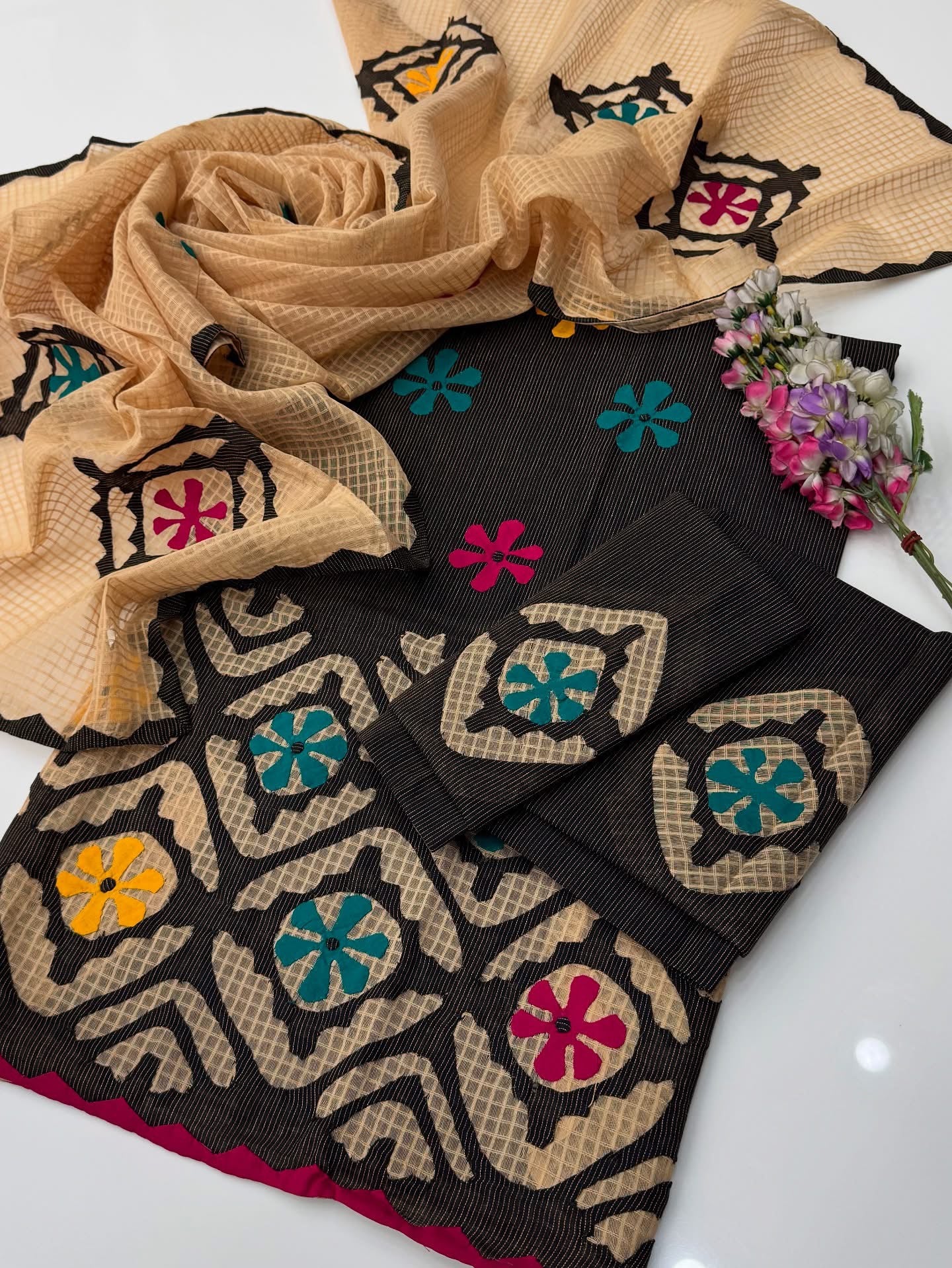 Khaadi Khaddar Applic Handmade 3pc Dress 👗