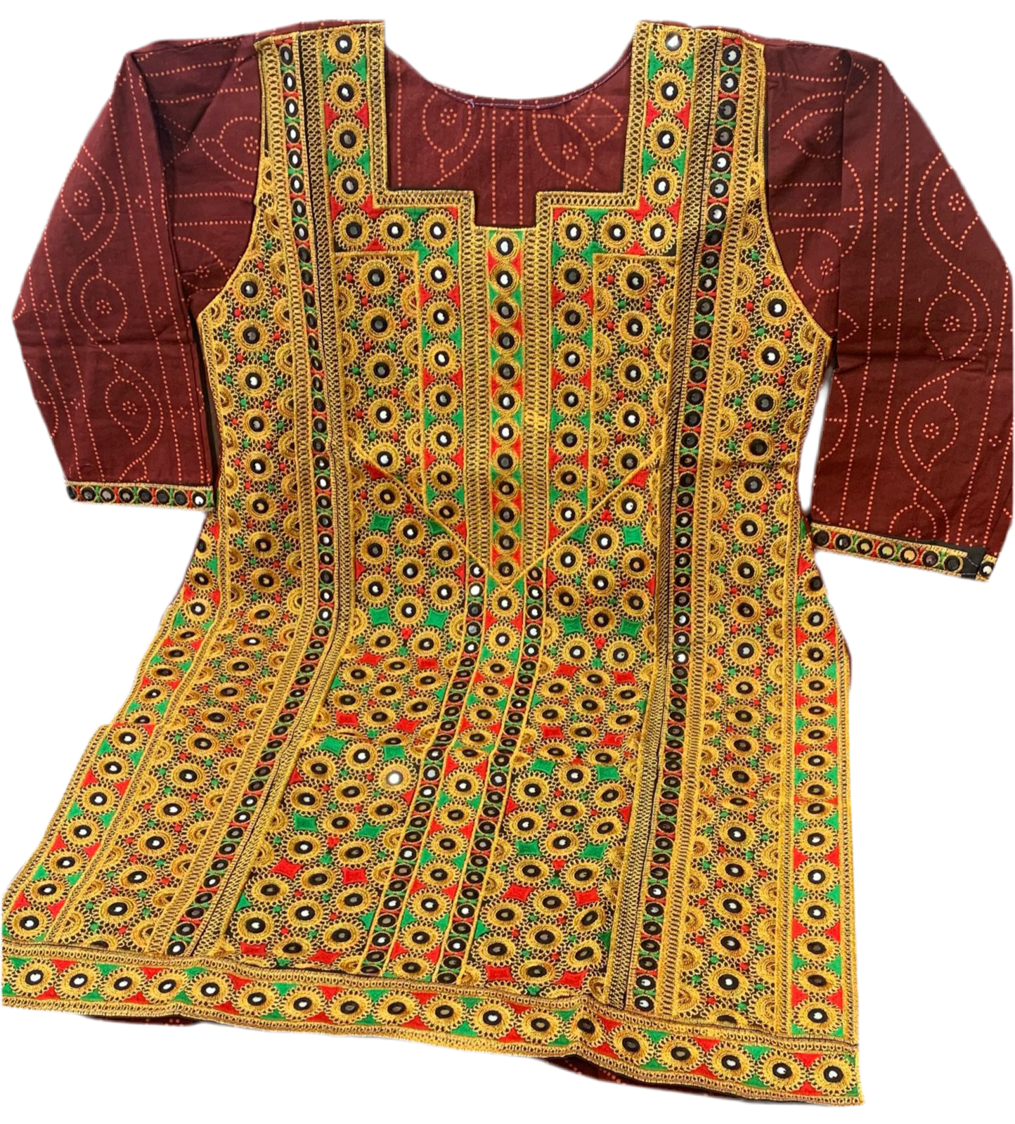 Mukka Heavy Machine Work Stitch Kurti