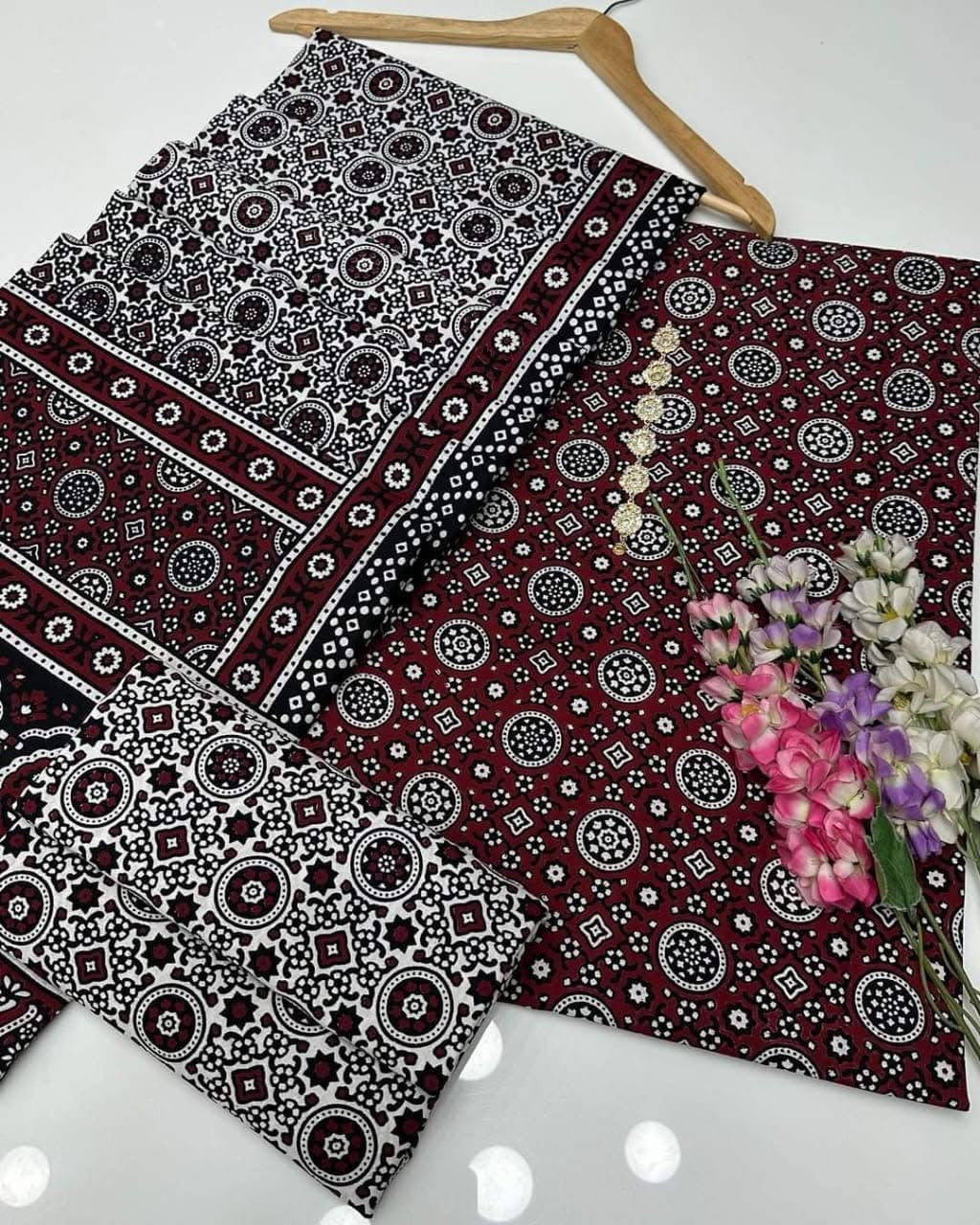 Ajrak Block Print Cotton Dresses