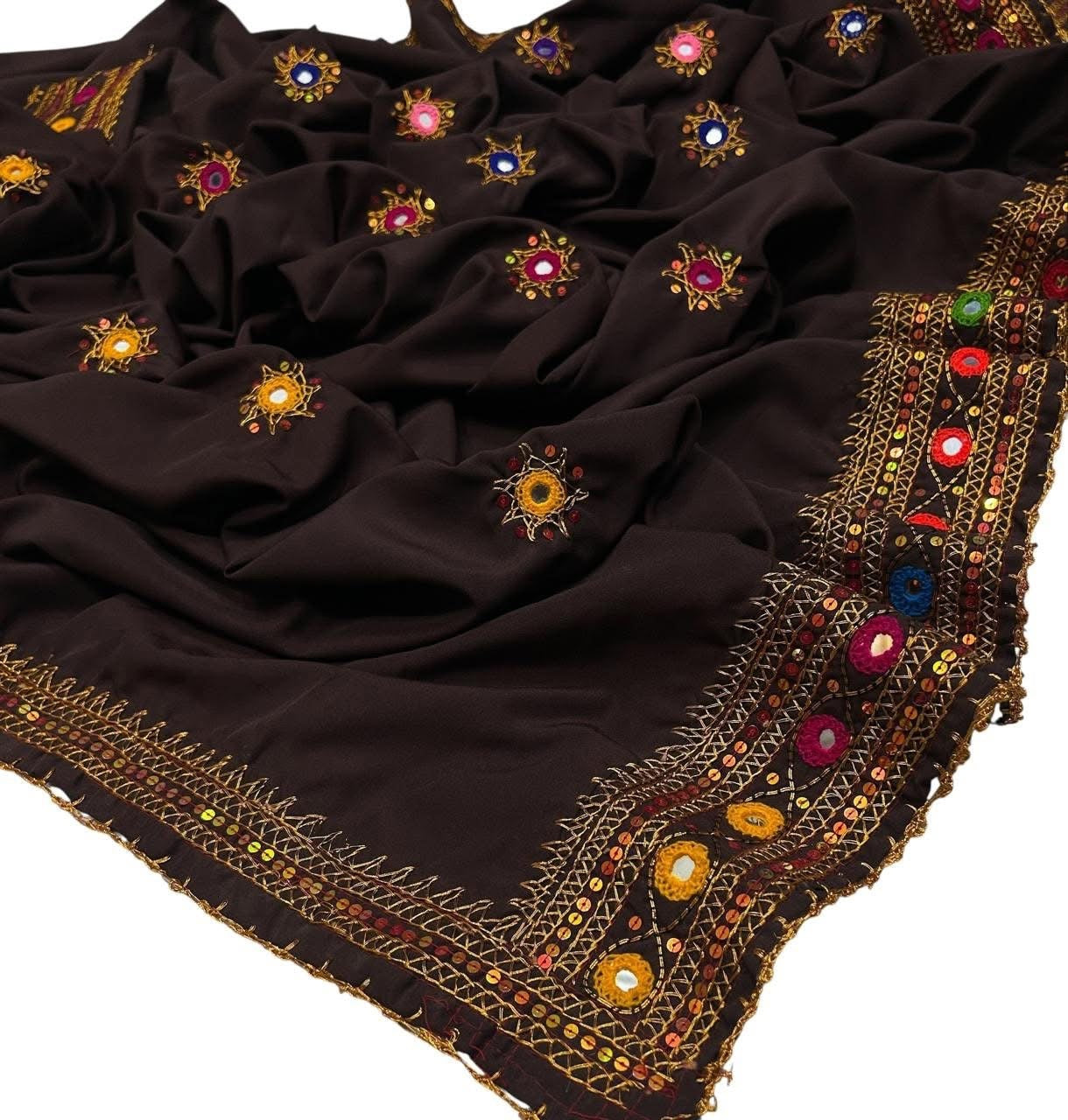 Mukka Mirror Work Original Handmade Chadder