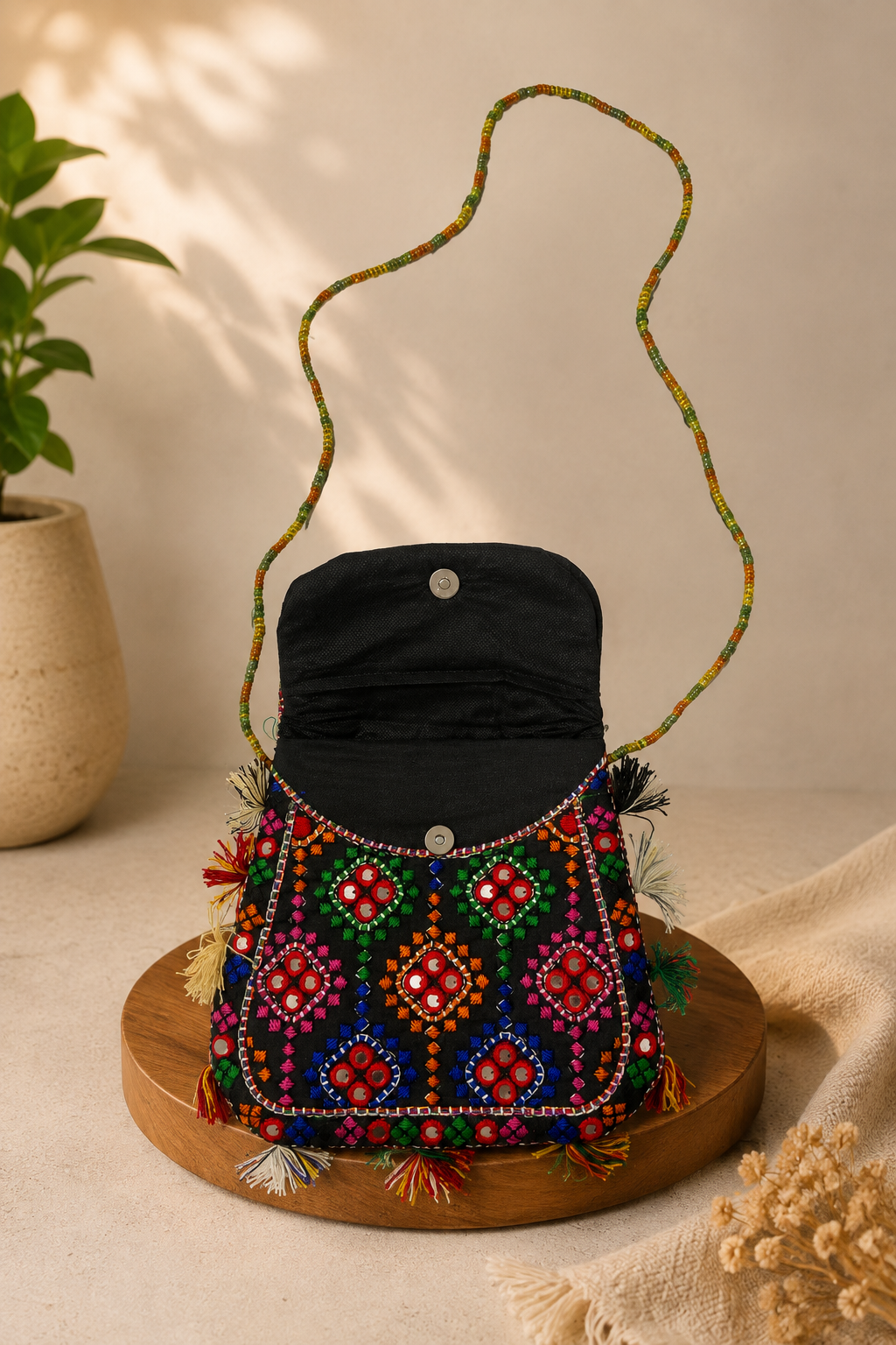 Multi Thick Thread 9MM Sitara Embroidered Big Baby Batwa