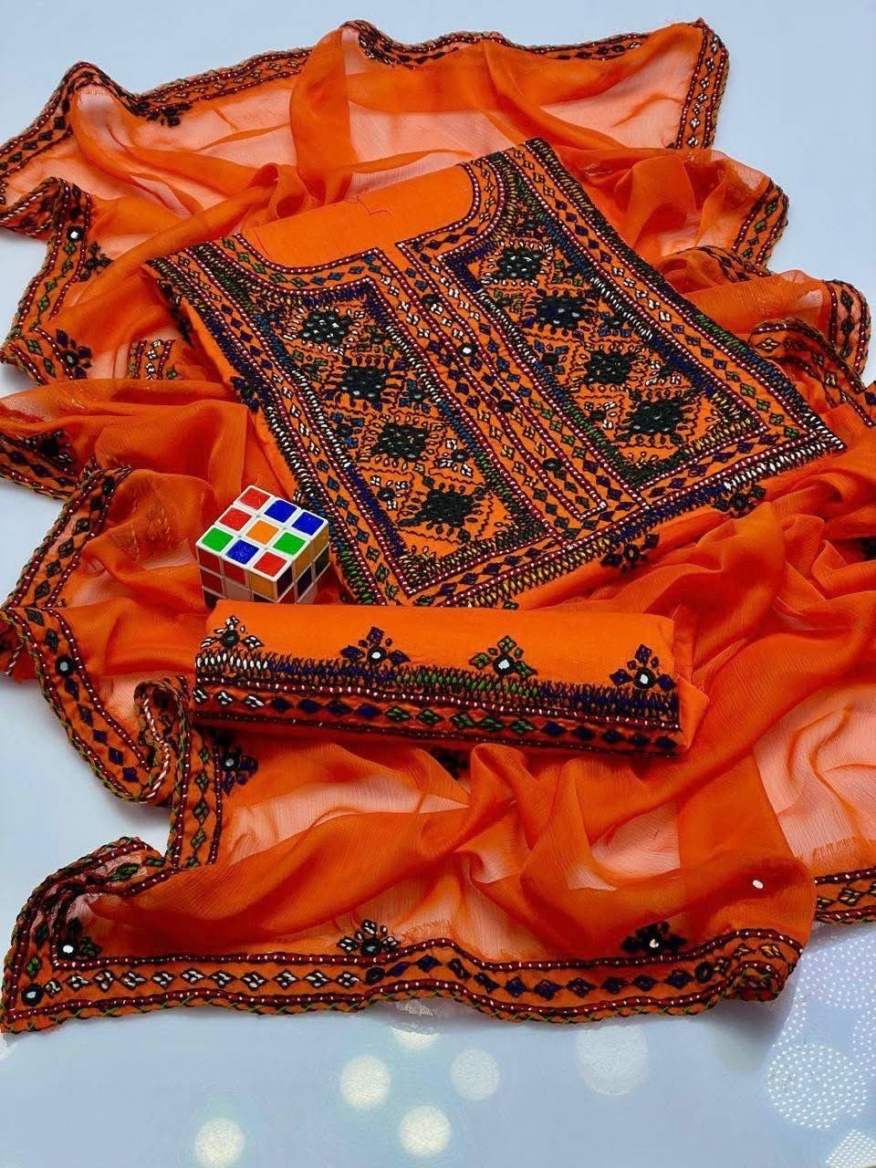 Balochi Pure Handmade 3pc Unstitch Dress 👗