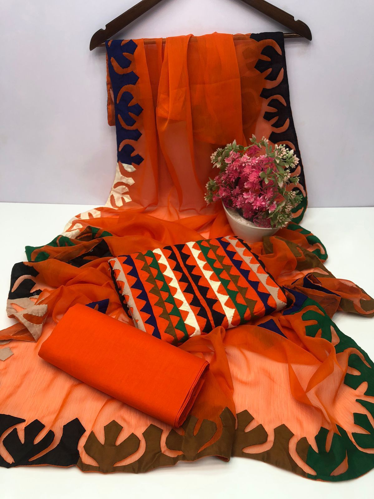 Multi Applic Handwork 3pc Dresses 👗