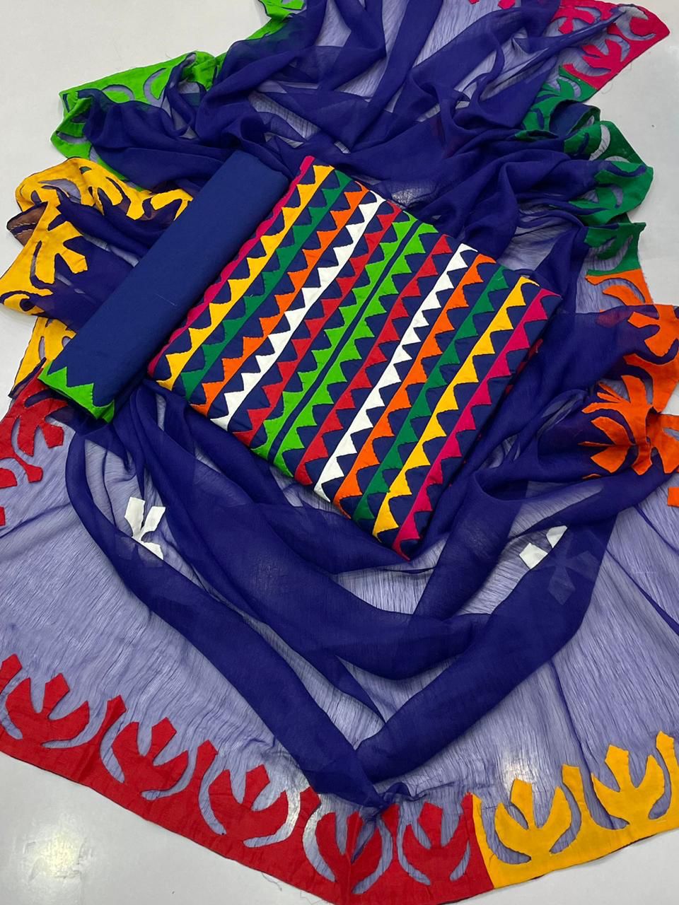 Multi Applic Handwork 3pc Dresses 👗