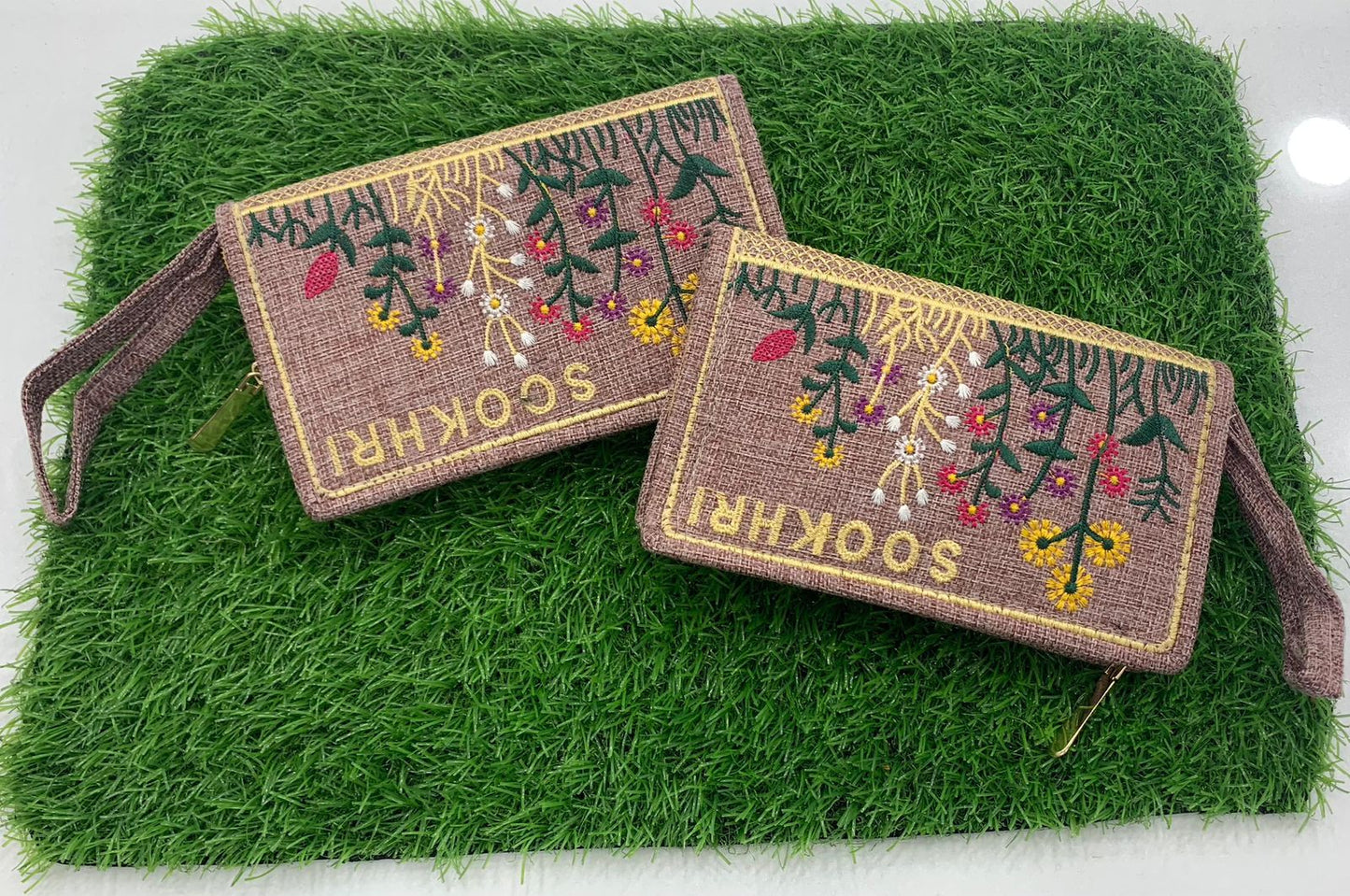 Traditional Embroidered Clutches 2pcs