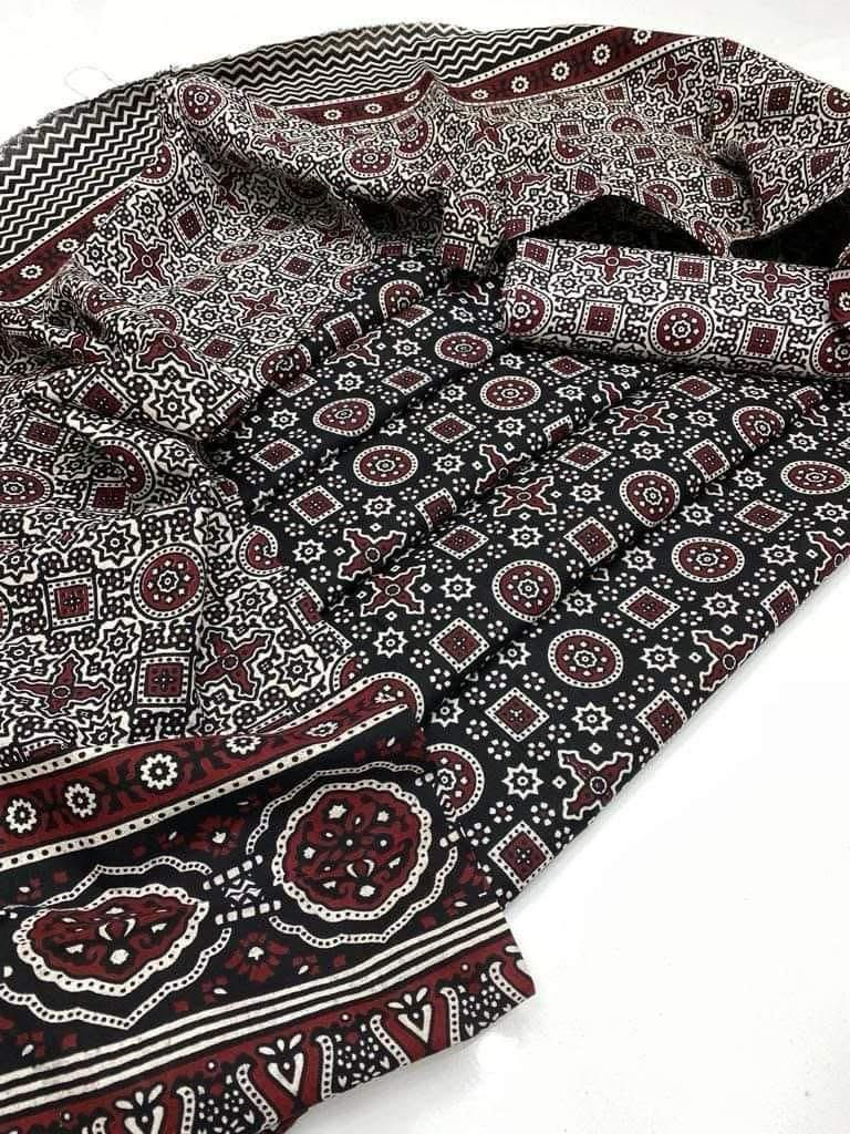 Ajrak Block Print Cotton Dresses