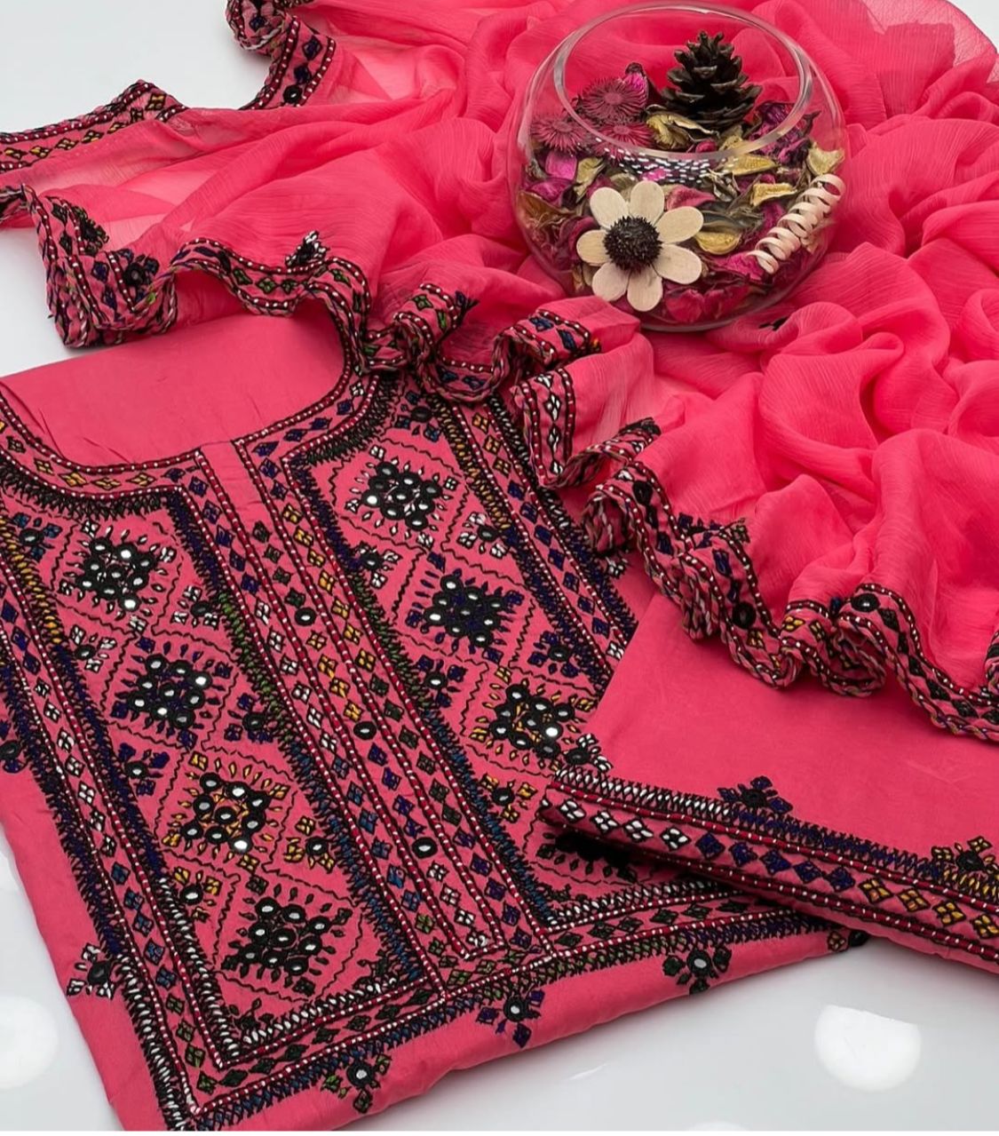 Balochi Pure Handmade 3pc Unstitch Dress 👗