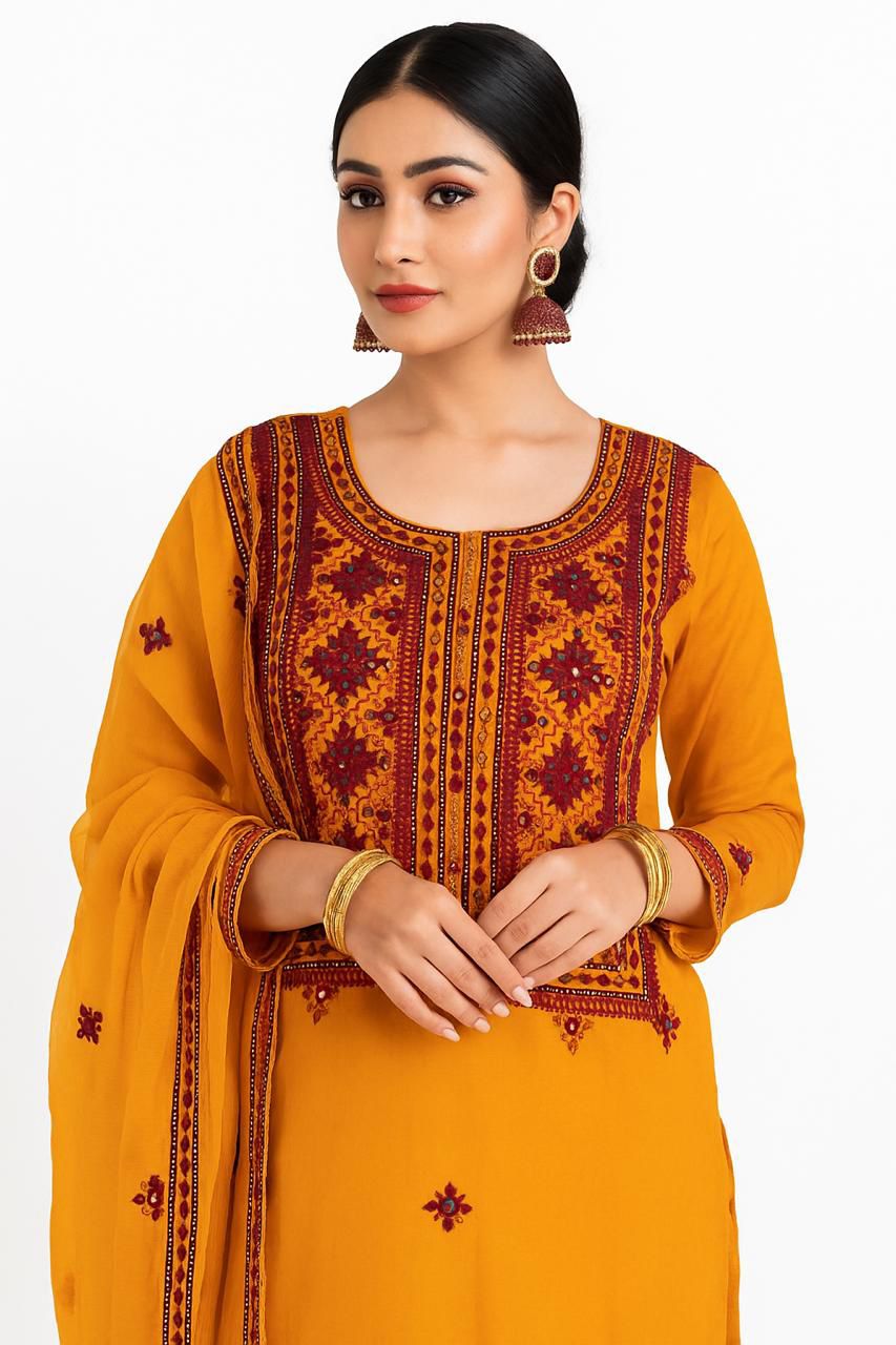Balochi Pure Handmade 3pc Unstitch Dress 👗