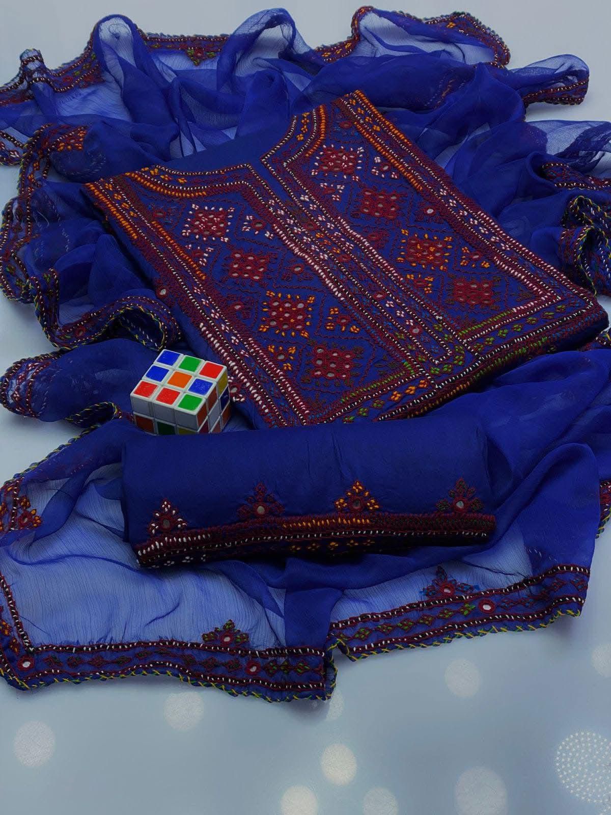 Balochi Pure Handmade 3pc Unstitch Dress 👗