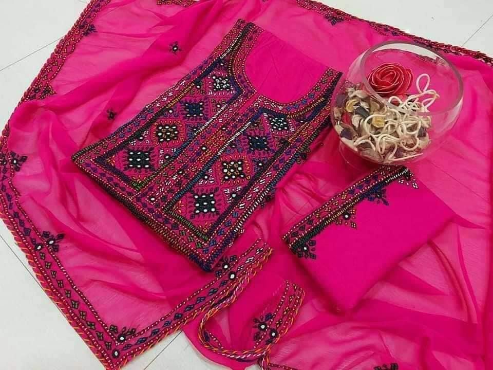 Balochi Pure Handmade 3pc Unstitch Dress 👗
