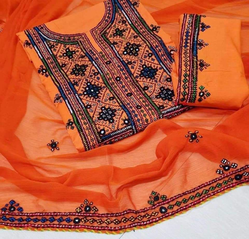 Balochi Pure Handmade 3pc Unstitch Dress 👗