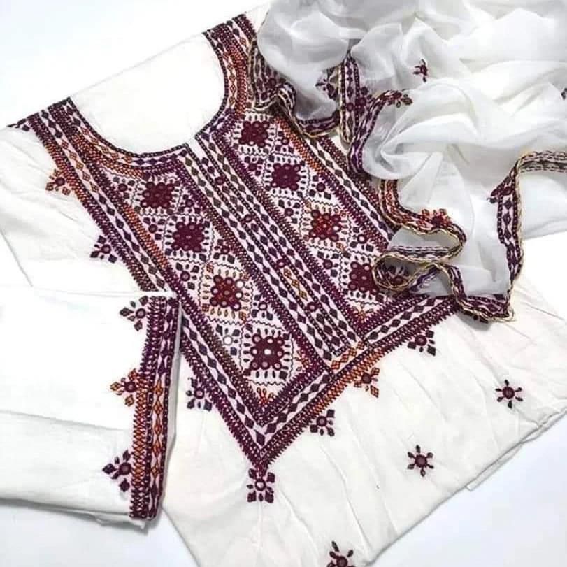Balochi Pure Handmade 3pc Unstitch Dress 👗