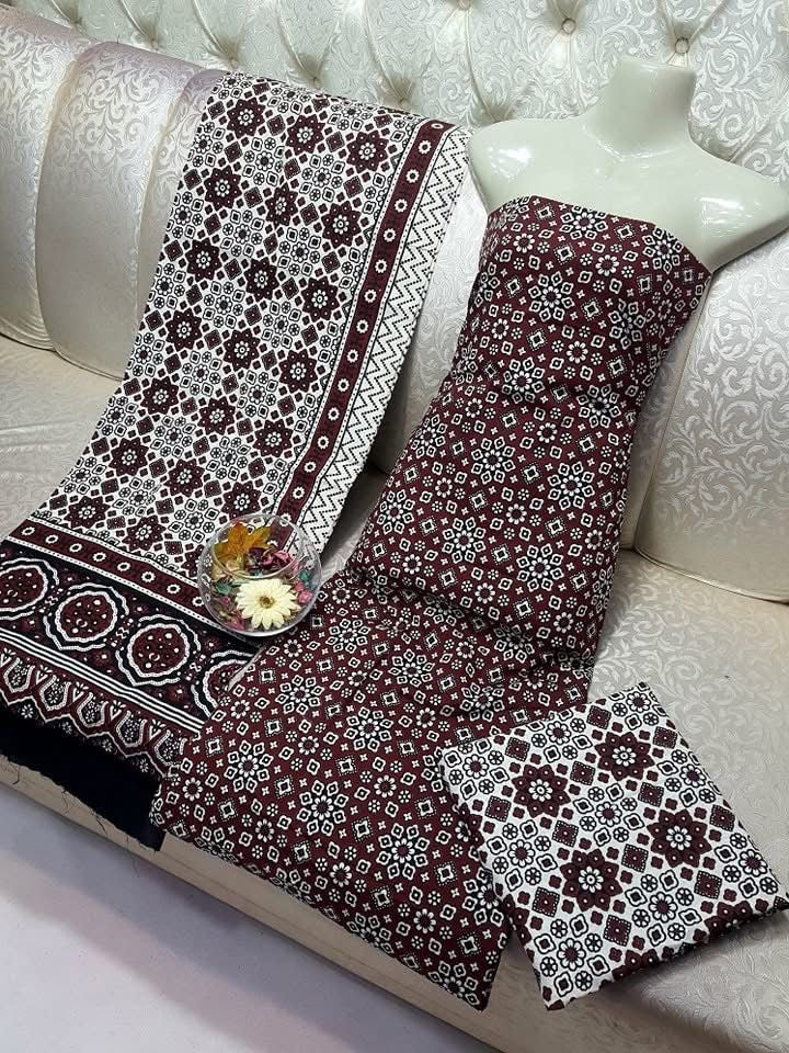 Ajrak Block Print Cotton Dresses