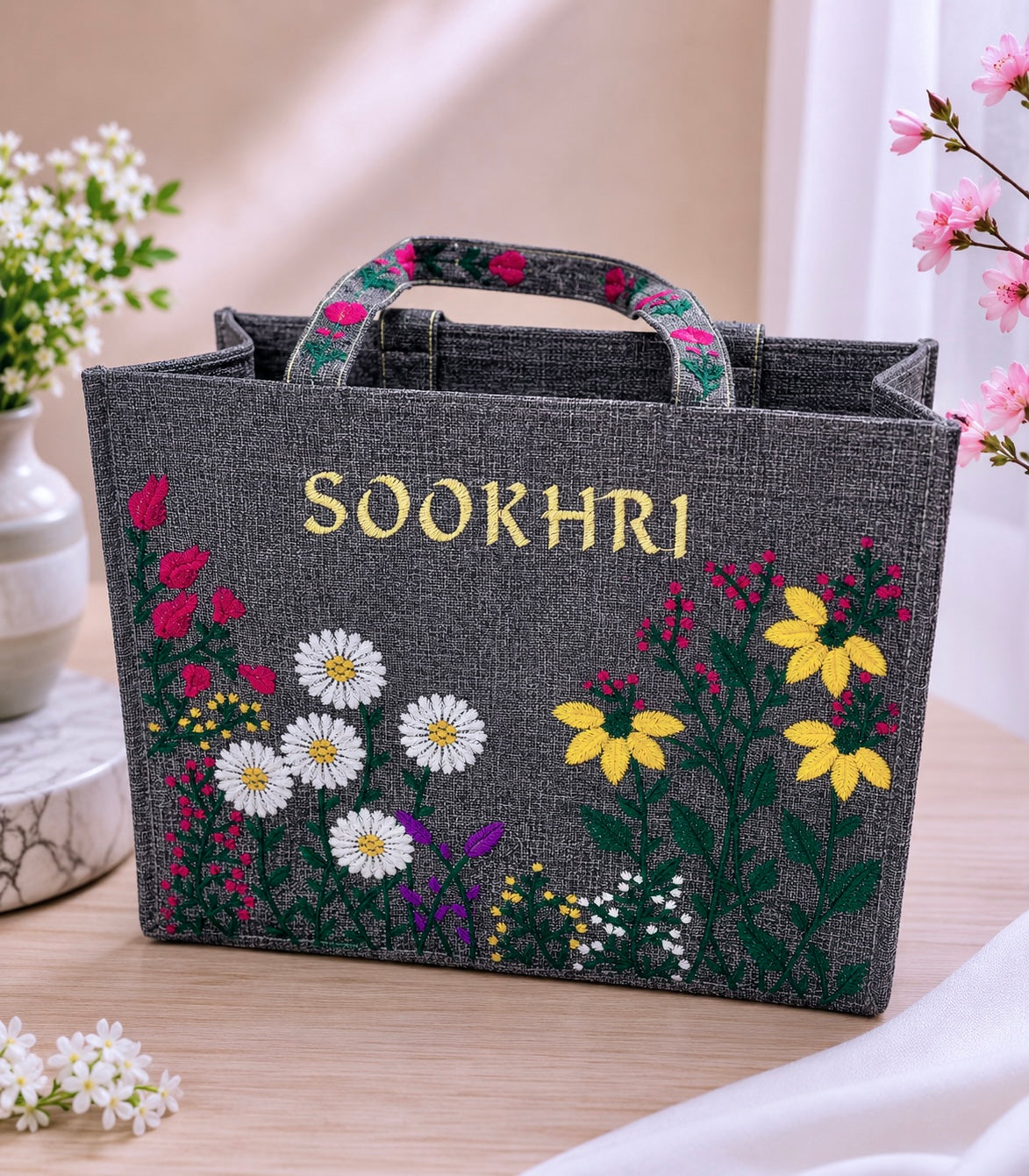 Original Sookhri Jute Fabric Handbags 👜 (Large Size)