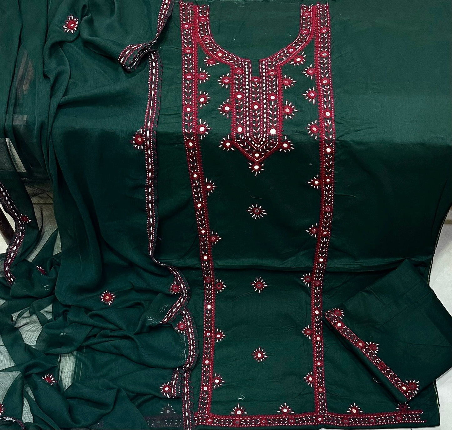 Balochi Handmade Original Mirror Work Fancy 3pc Dress 👗