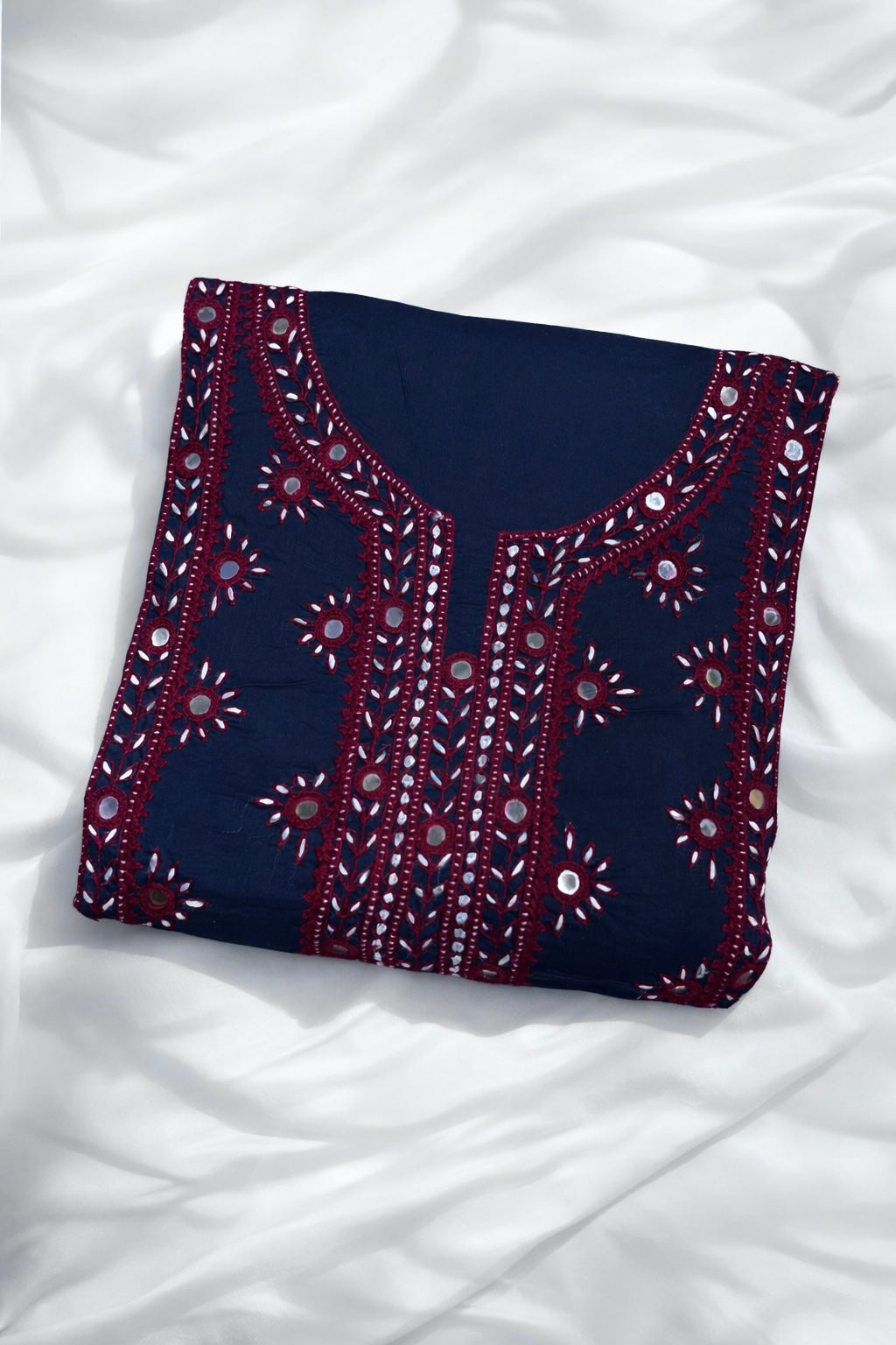 Balochi Handmade Original Mirror Work Fancy Unstitch 3pc Dress 👗