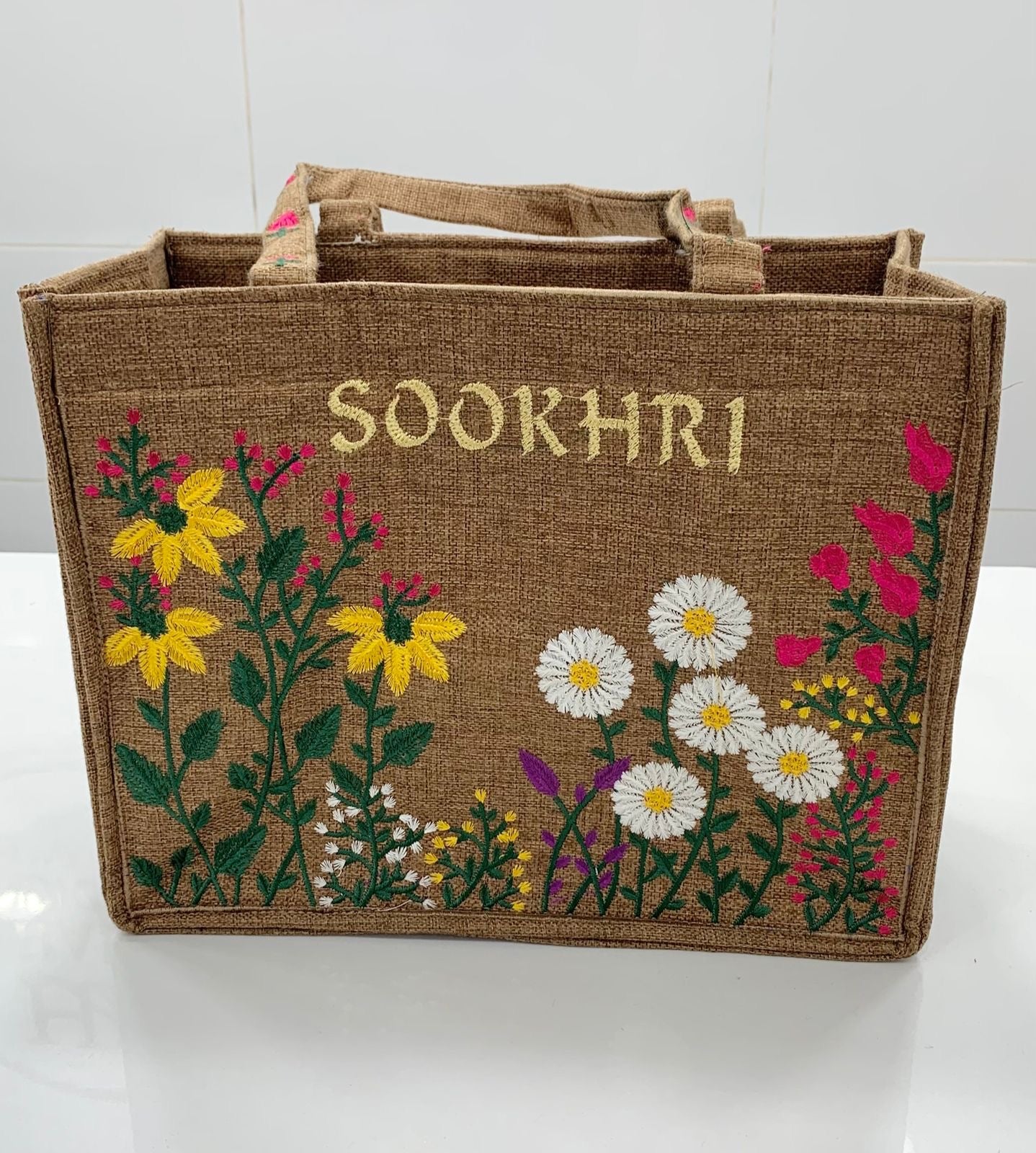 Original Sookhri Jute Fabric Handbags 👜