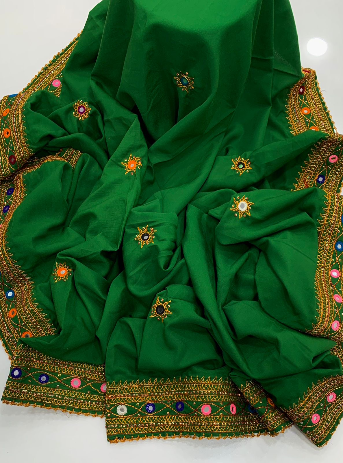 Mukka Mirror Work Original Handmade Chadder