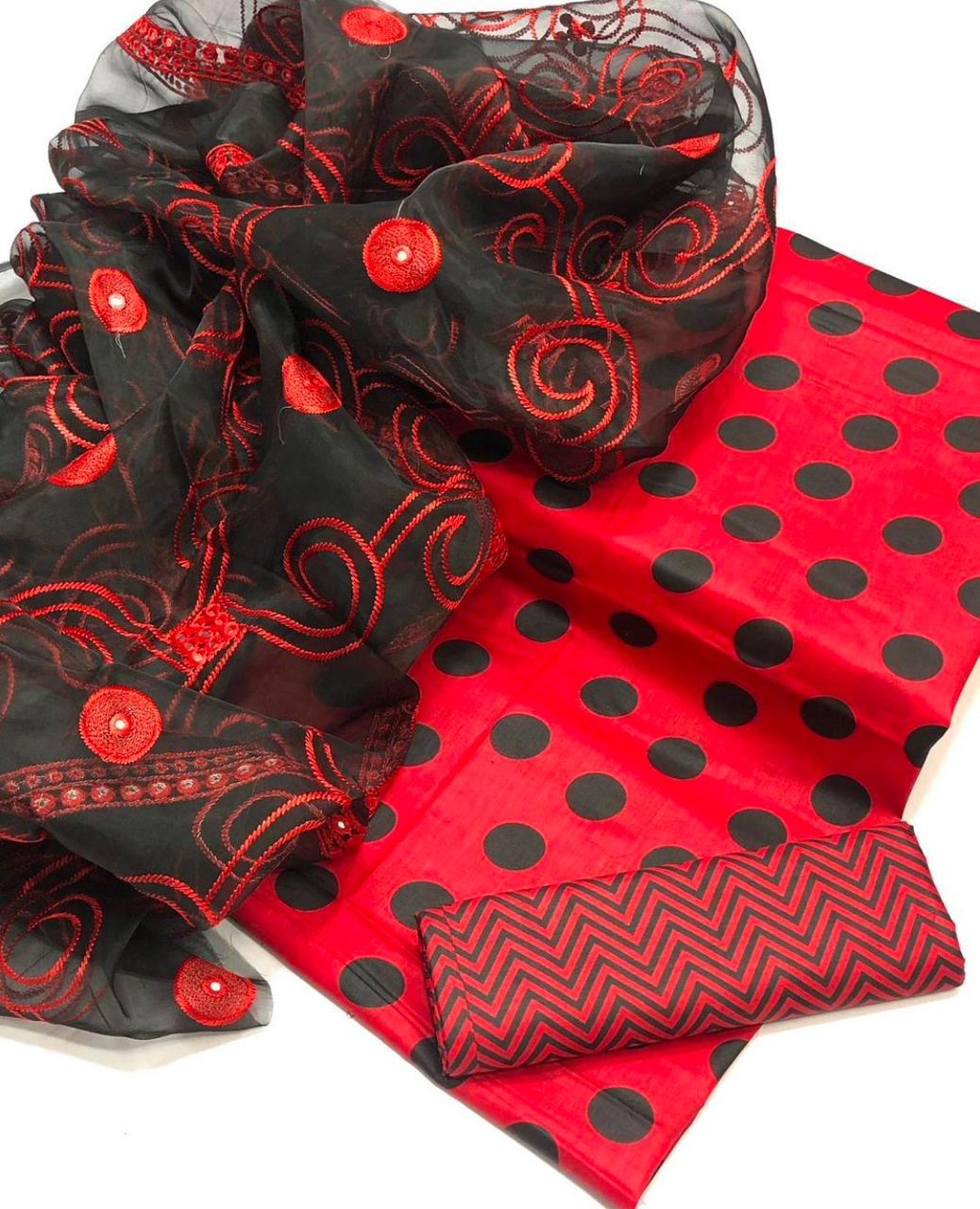 Rimsha Classic Printed Lawn With Chiffon Sitara Embroiderd Fancy 3pc Dress 👗