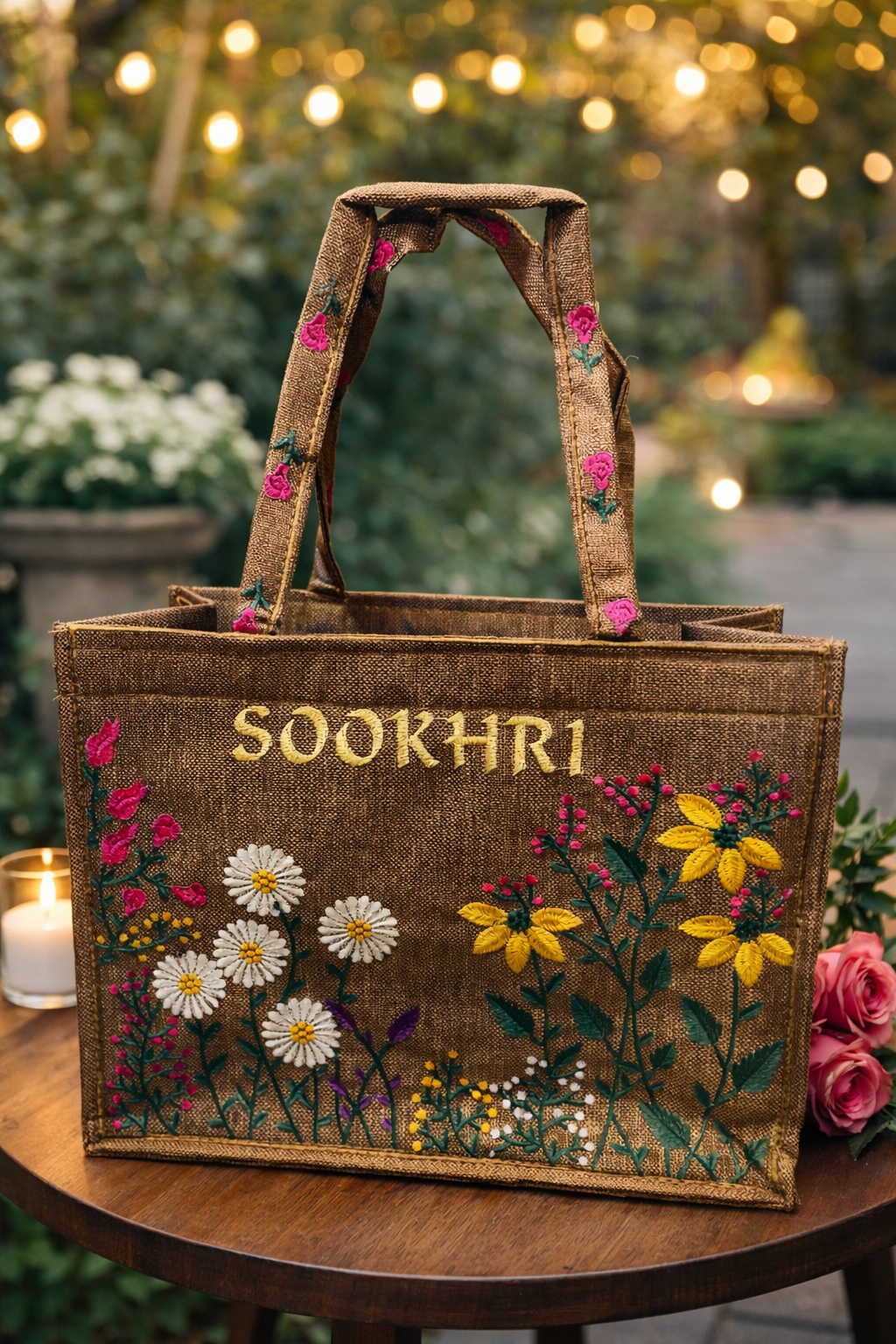 Original Sookhri Jute Fabric Handbags (Large Size)