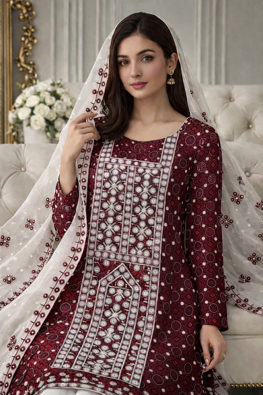 Ajrak Dresses  Hala Handicrafts