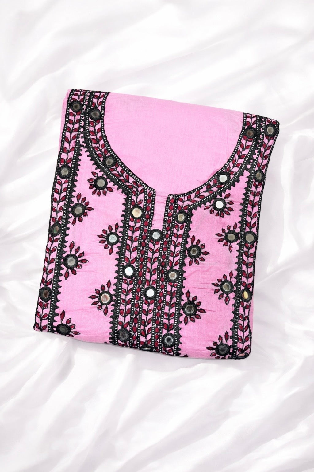 Balochi Handmade Original Mirror Work Fancy Unstitch 3pc Dress 👗