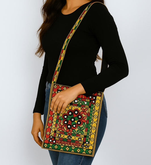 Traditional Jute Fabric File Bag