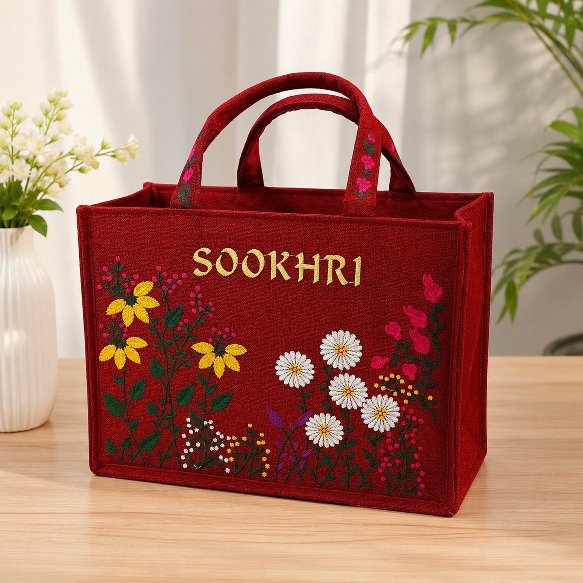 Original Sookhri Jute Fabric Handbags 👜 (Large Size)