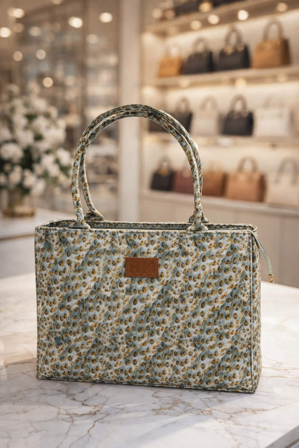Floral Canvas Tote Bag for Women – Stylish Printed Everyday Shoulder Bag