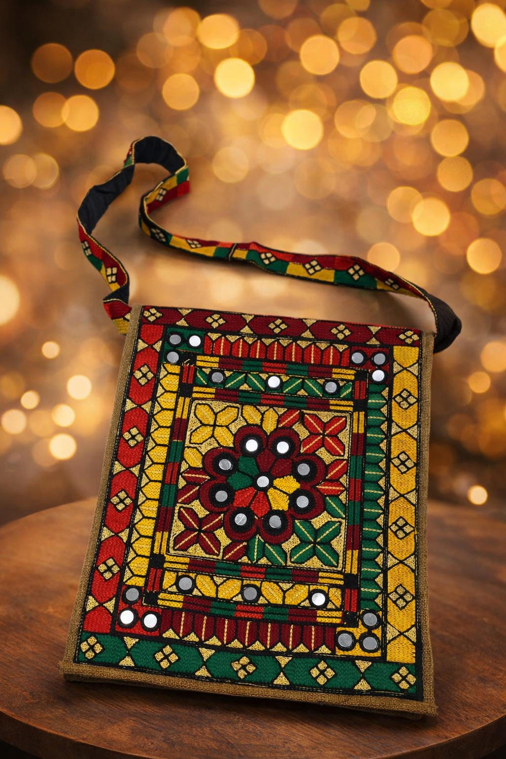 Traditional Jute Fabric File Bag (14 Inches Length - 11 Inches Width)