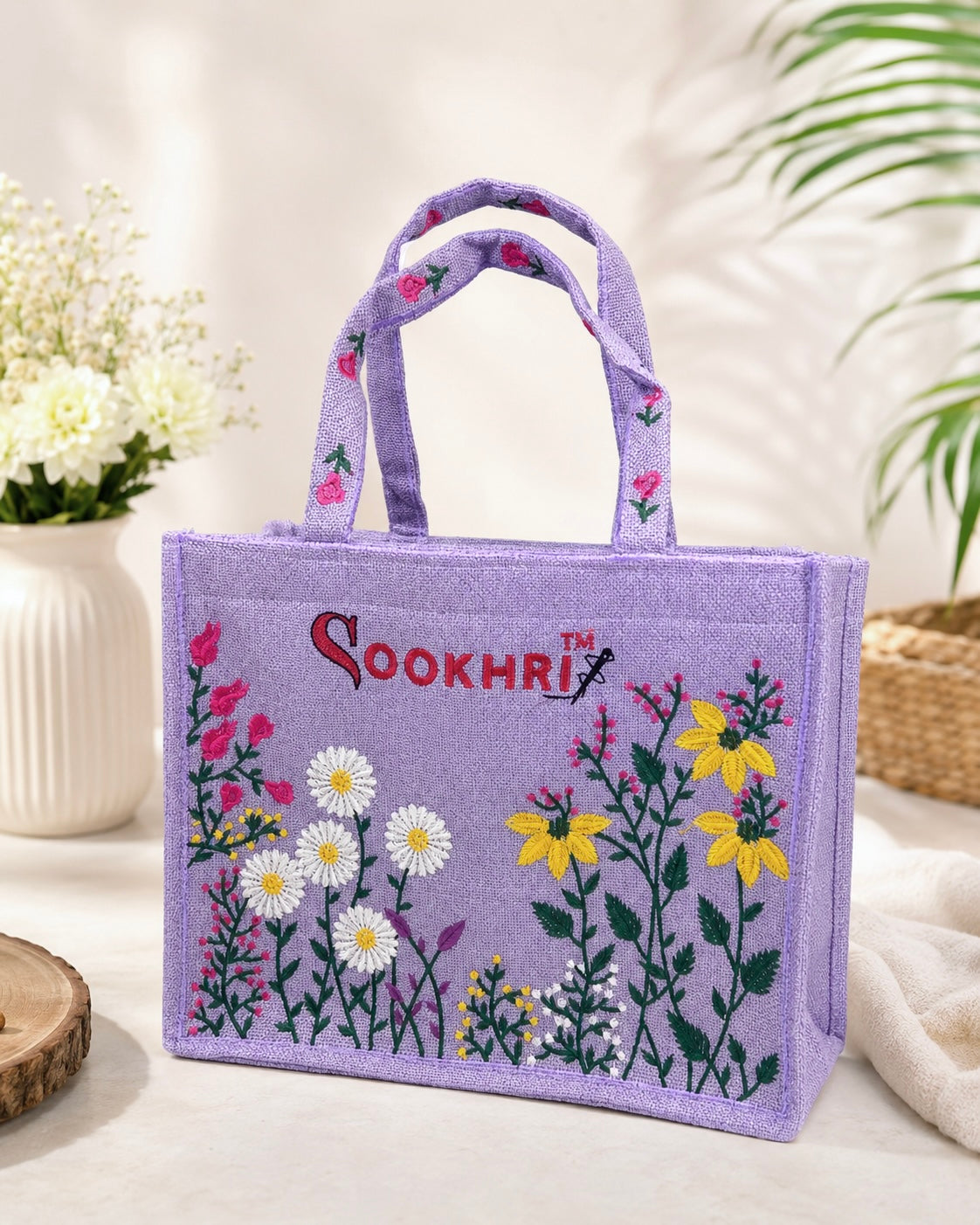 Original Sookhri Jute Fabric Handbags 👜 (Large Size)