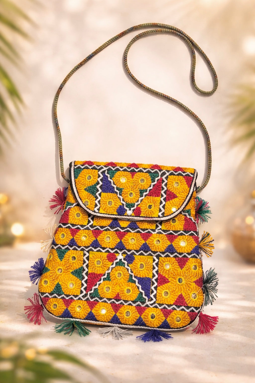 Embroidered Colorful Baby Wallet – Mini Crossbody Bag