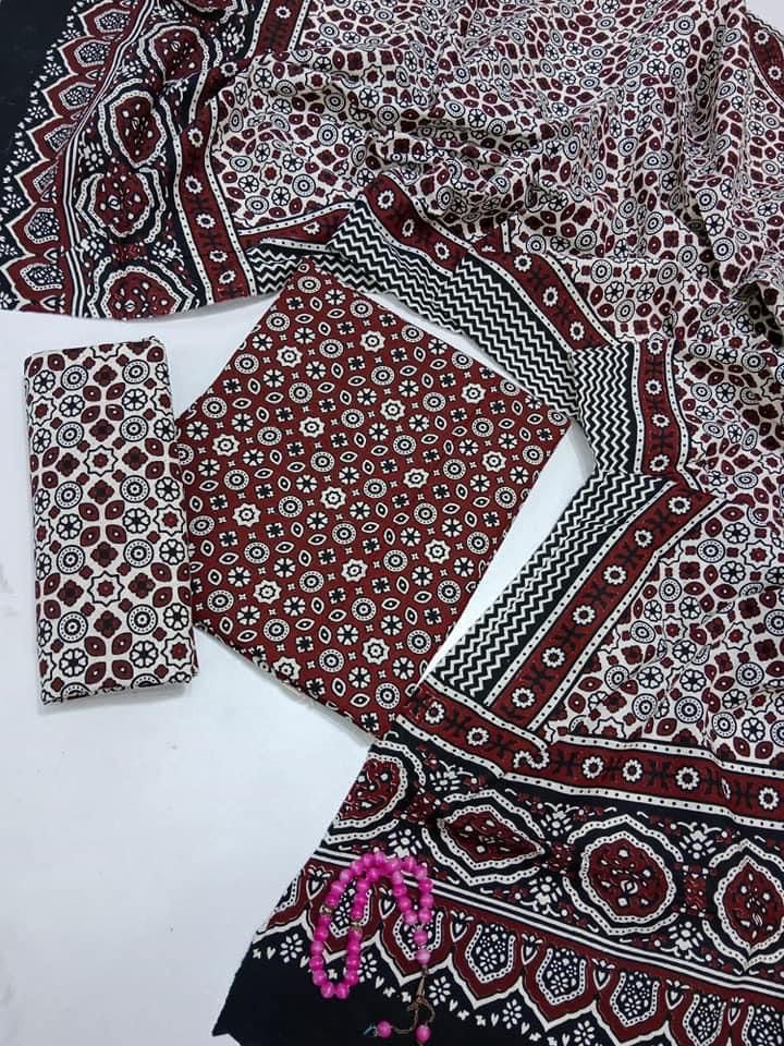 Ajrak Block Print Cotton Dresses
