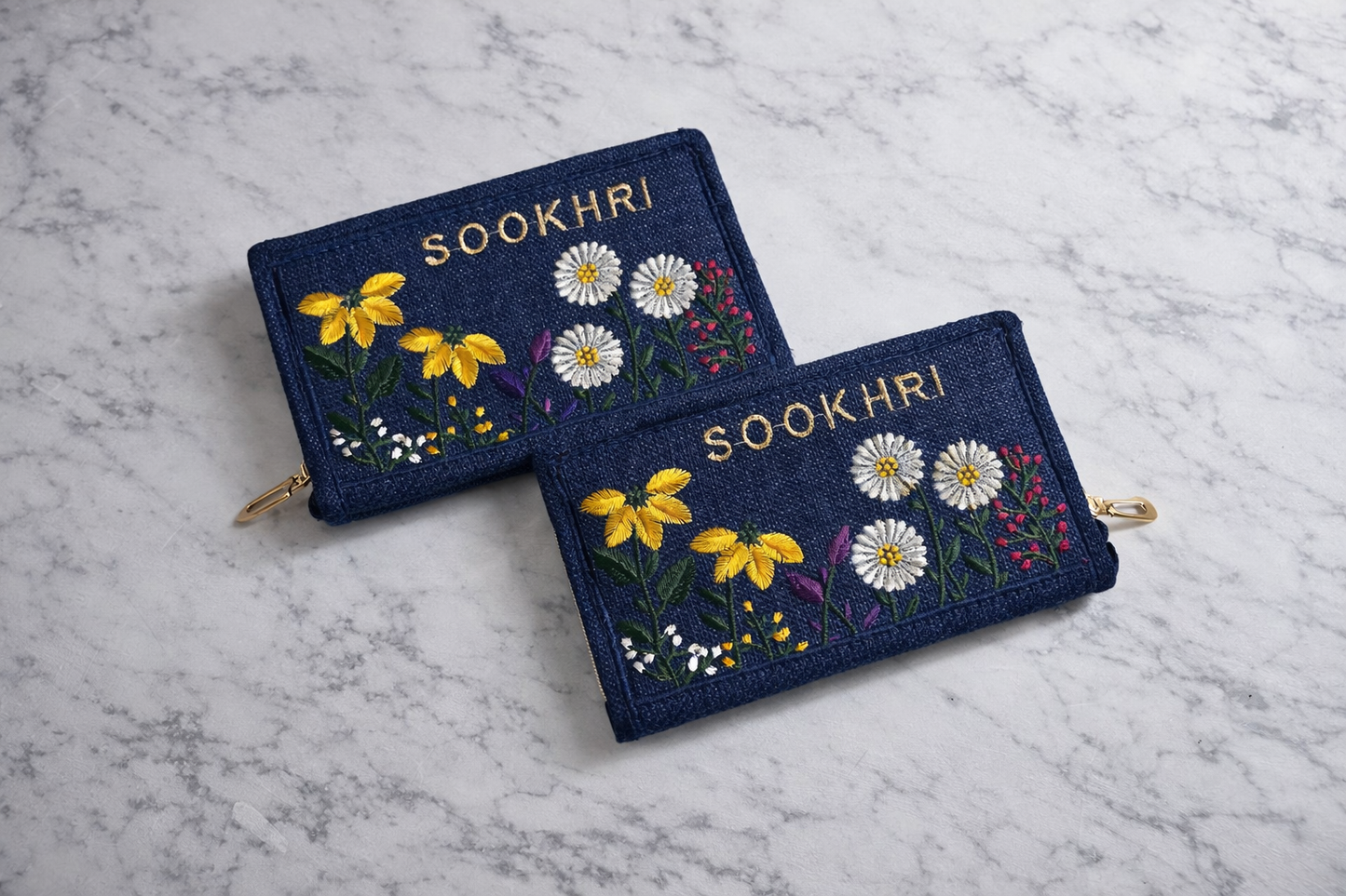 Traditional Jute Fabric Embroidered Clutches (Pack of 2)