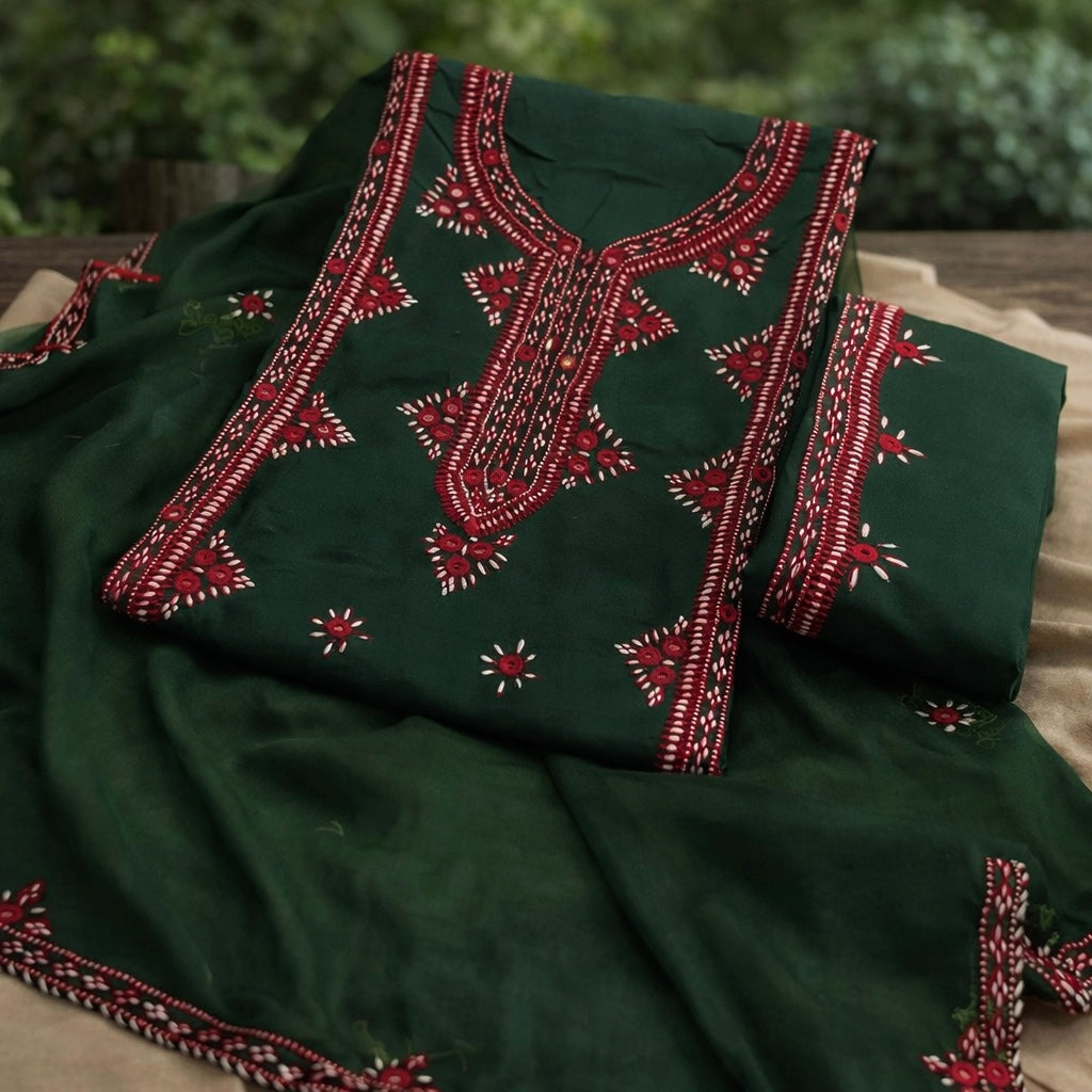 Balochi Gala Panel with Handmade Mirror Work 3pc Dress