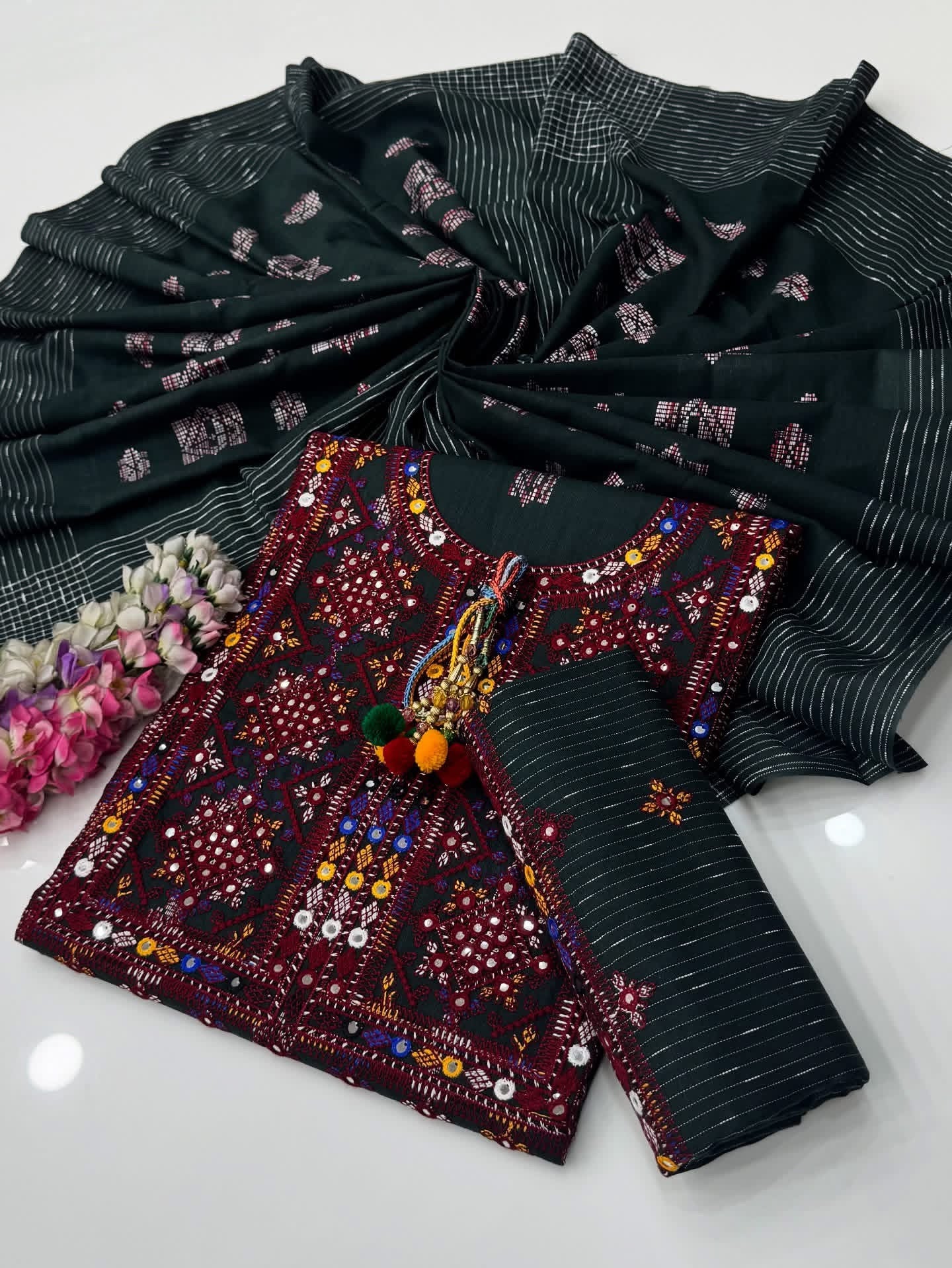 Balochi Embroidered 3 Piece Winter Khaddar Suit – Soft Khaddar Collection