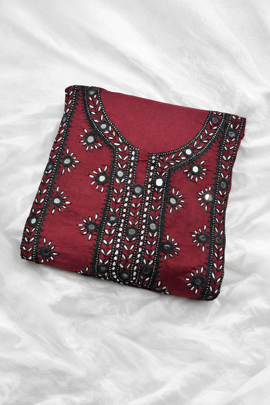 Balochi Handmade Original Mirror Work Fancy Unstitch 3pc Dress 👗