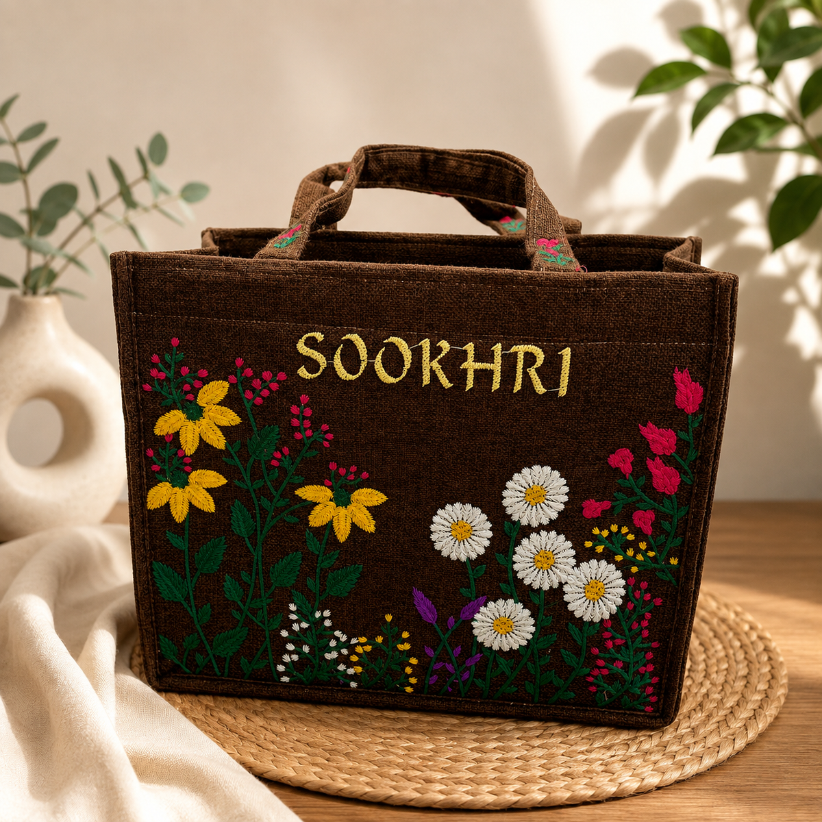 Original Sookhri Jute Fabric Handbags 👜 (Large Size)