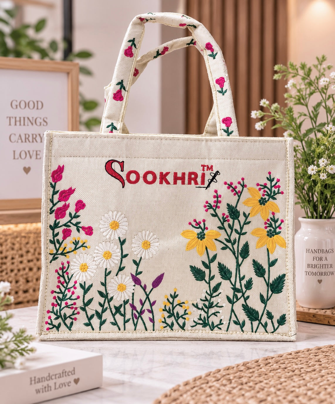 Original Sookhri Jute Fabric Handbags 👜 (Large Size)