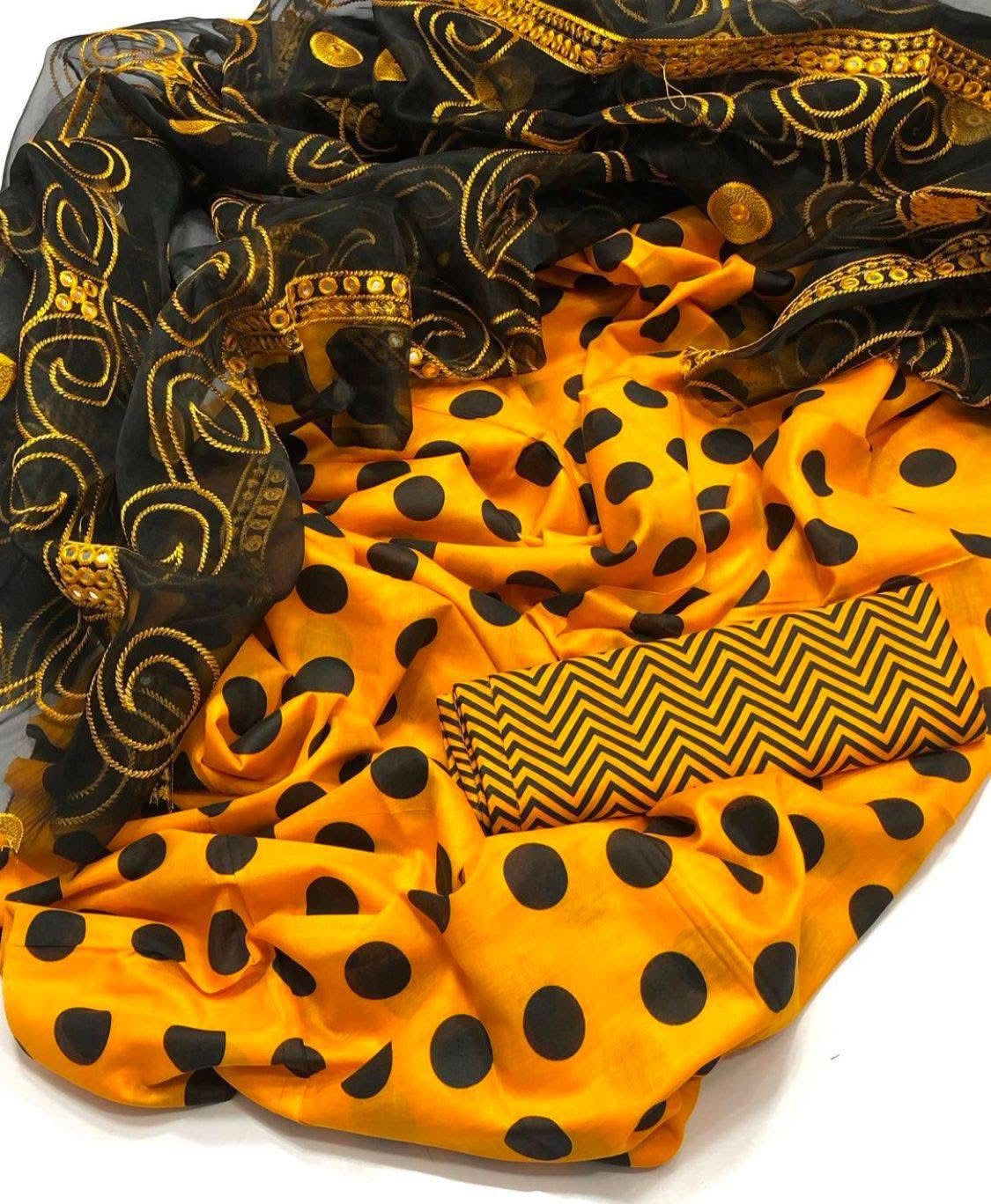 Rimsha Classic Printed Lawn With Chiffon Sitara Embroiderd Fancy 3pc Dress 👗