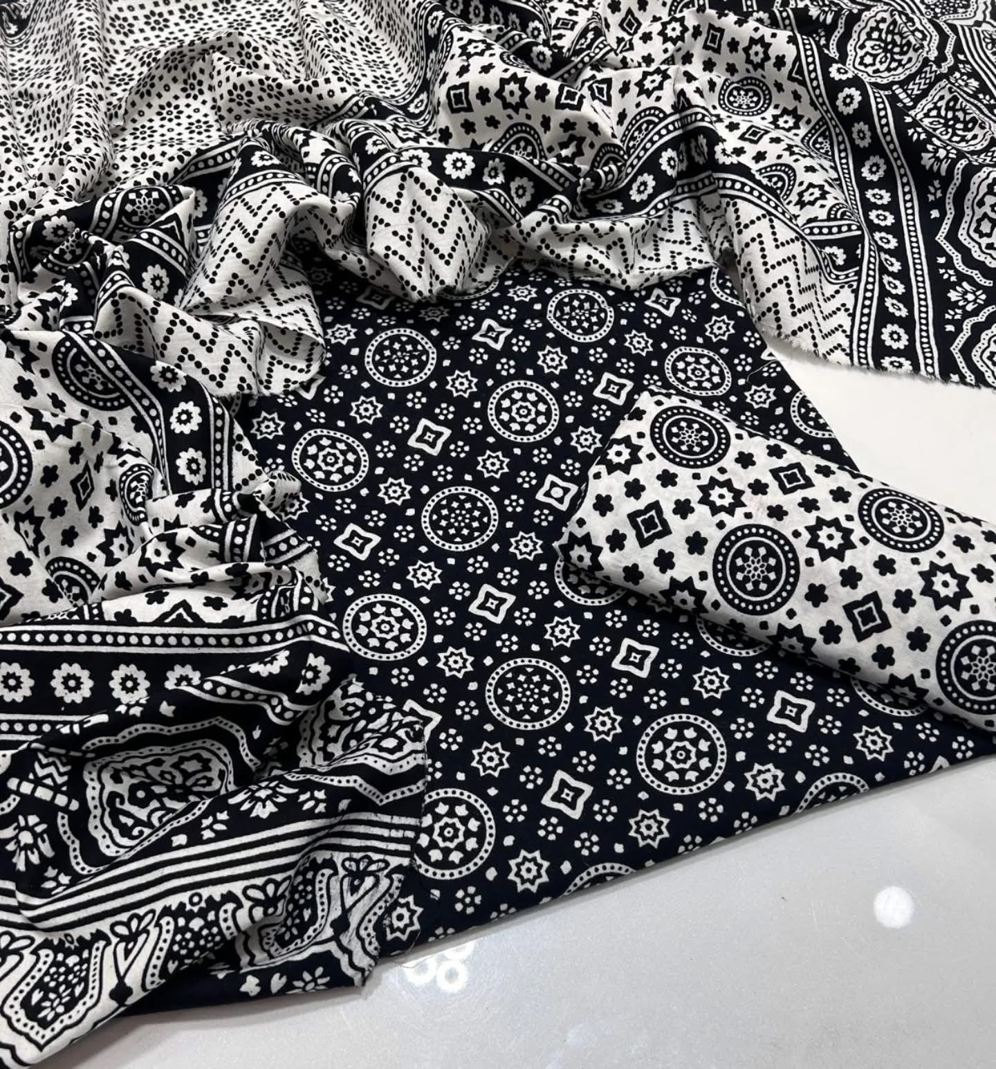 Ajrak Block Print Cotton Dresses
