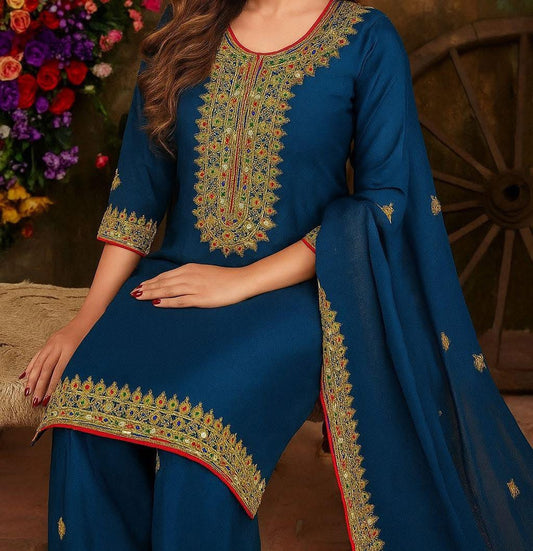 Mukka Machine Work Fancy 3pc Dress