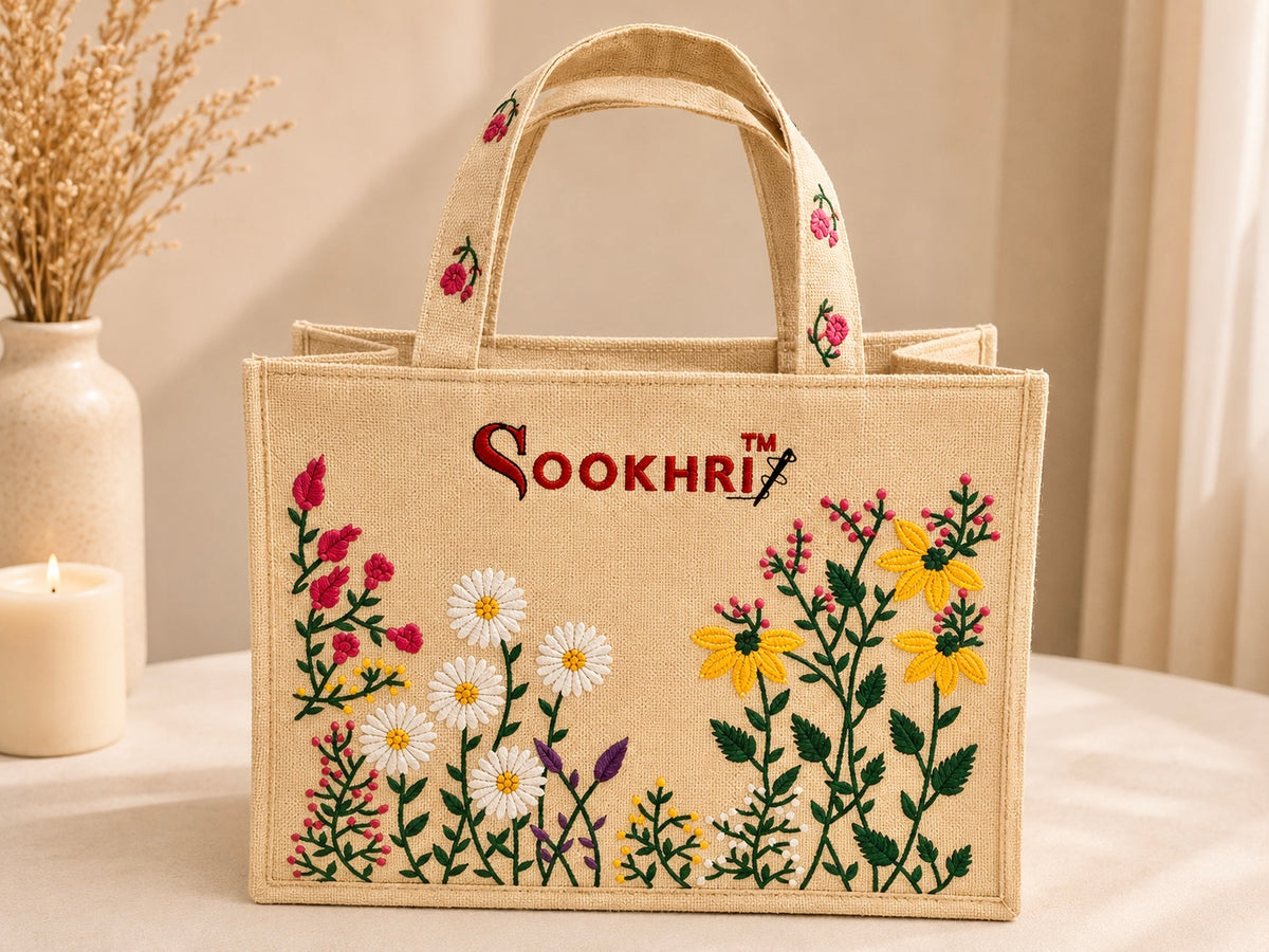 Original Sookhri Jute Fabric Handbags 👜 (Large Size)