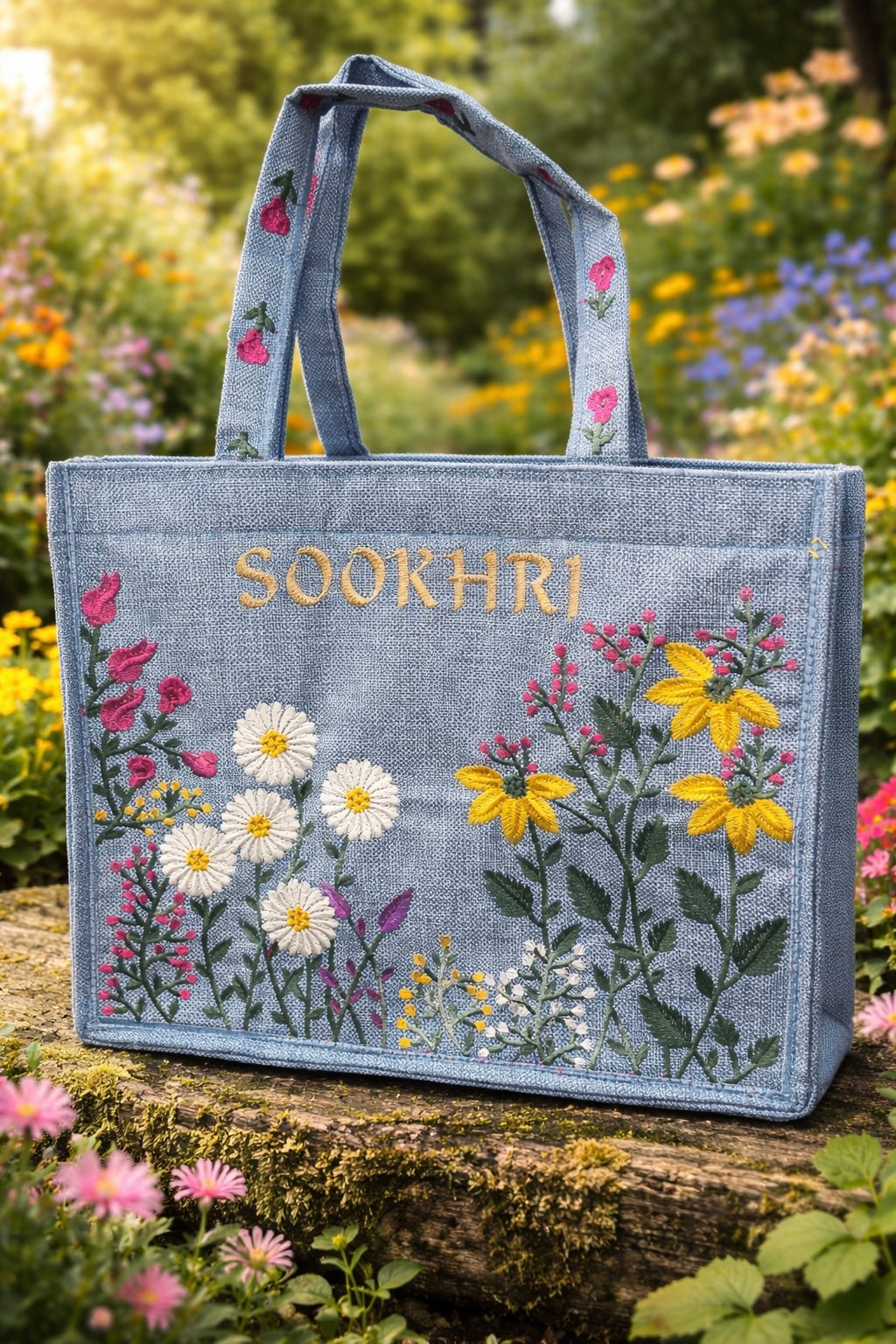 Original Sookhri Jute Fabric Handbags (Large Size)