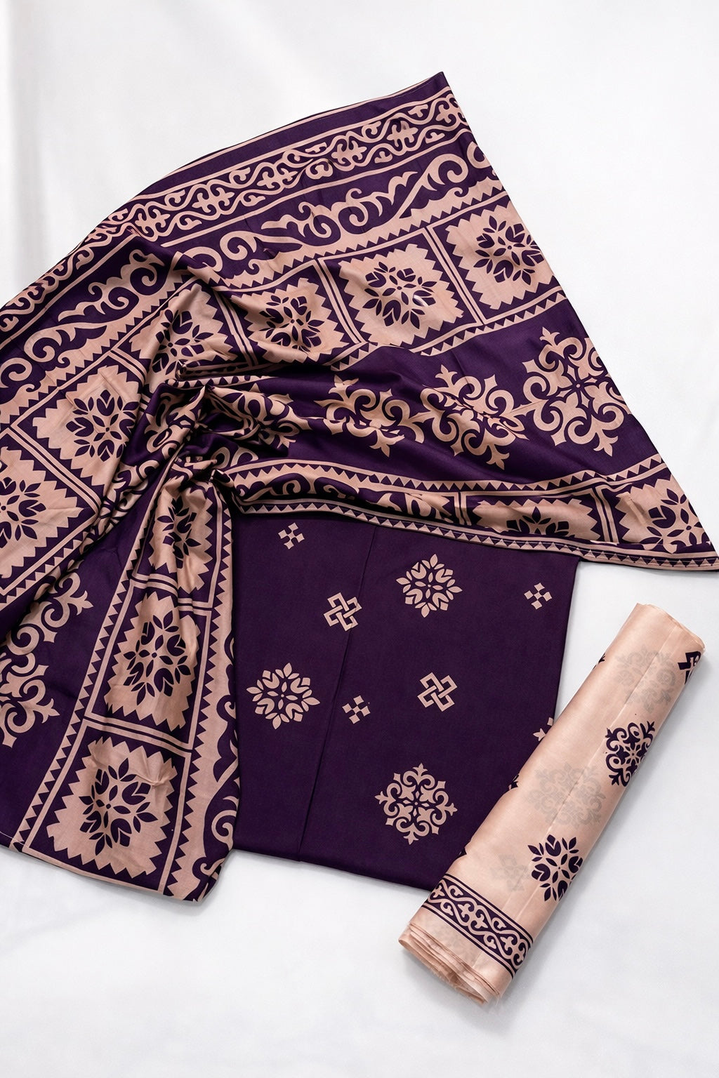 Alkaram Kasturi Premium Lawn Printed 3-Piece Unstitched Suit for Women