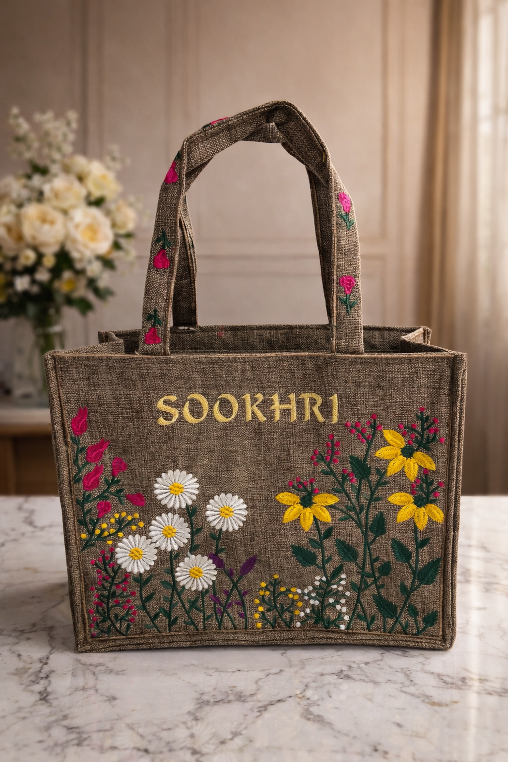 Original Sookhri Jute Fabric Handbags 👜